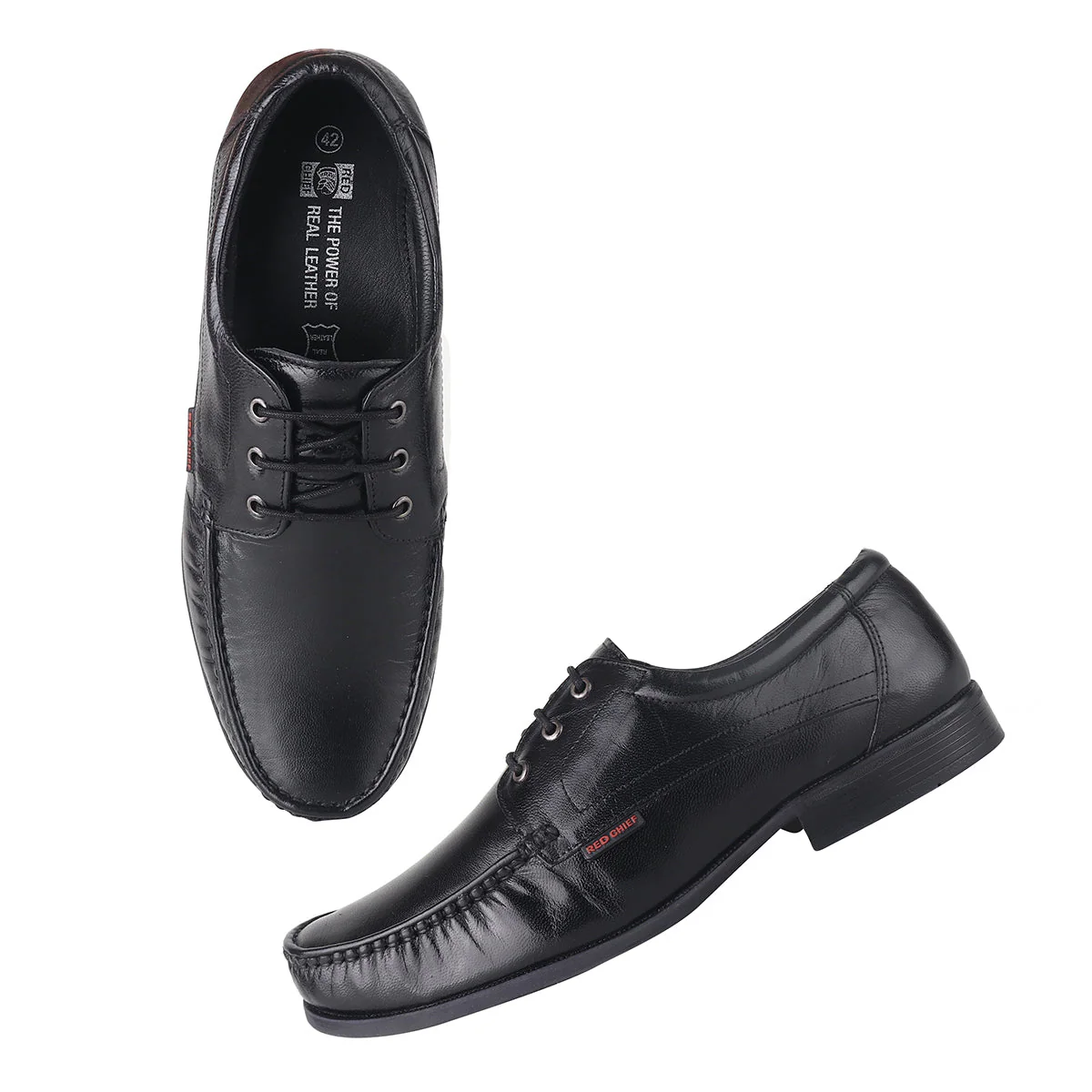 Red Chief Black Formal Shoes for Men RC3884 001 - Image 2