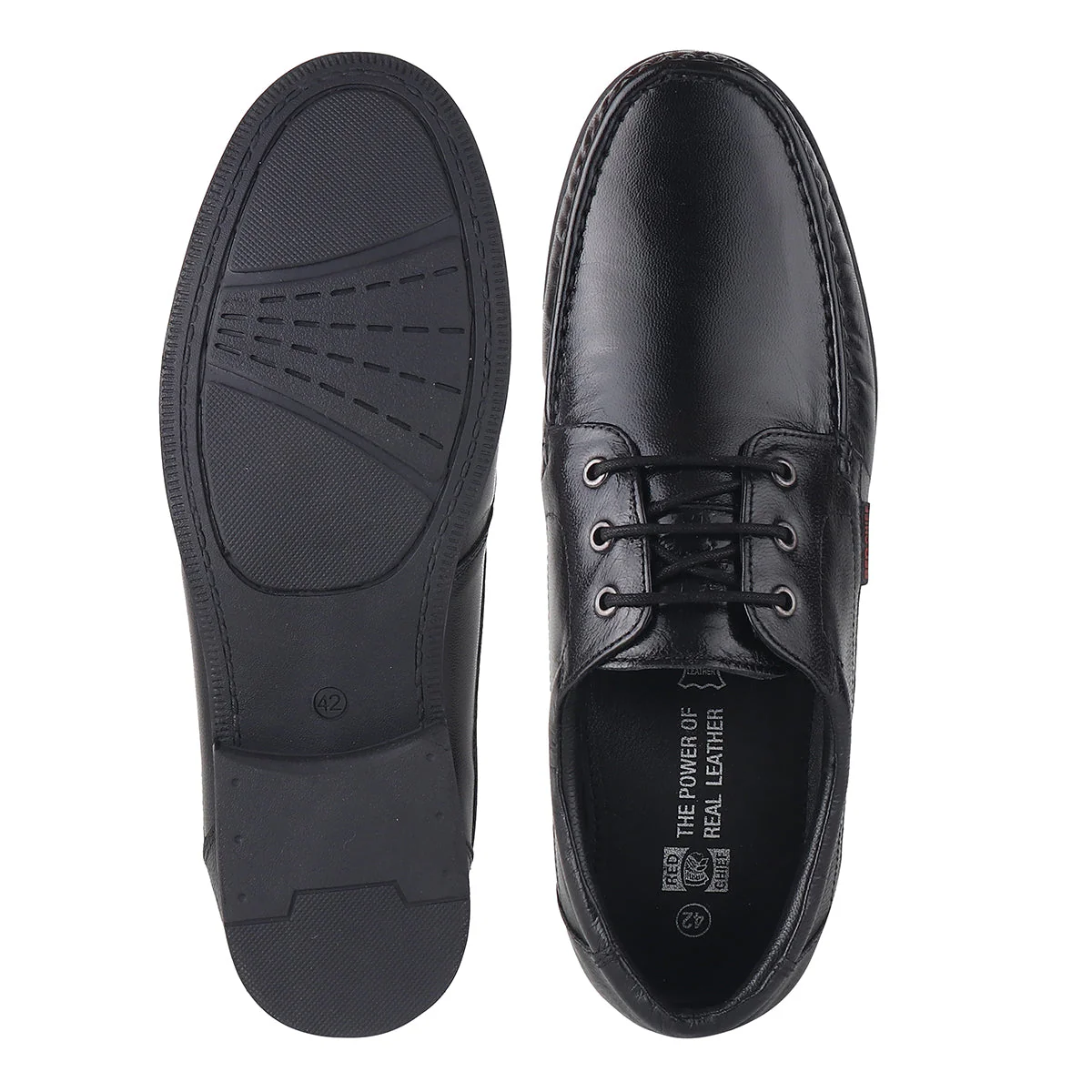 Red Chief Black Formal Shoes for Men RC3884 001 - Image 8