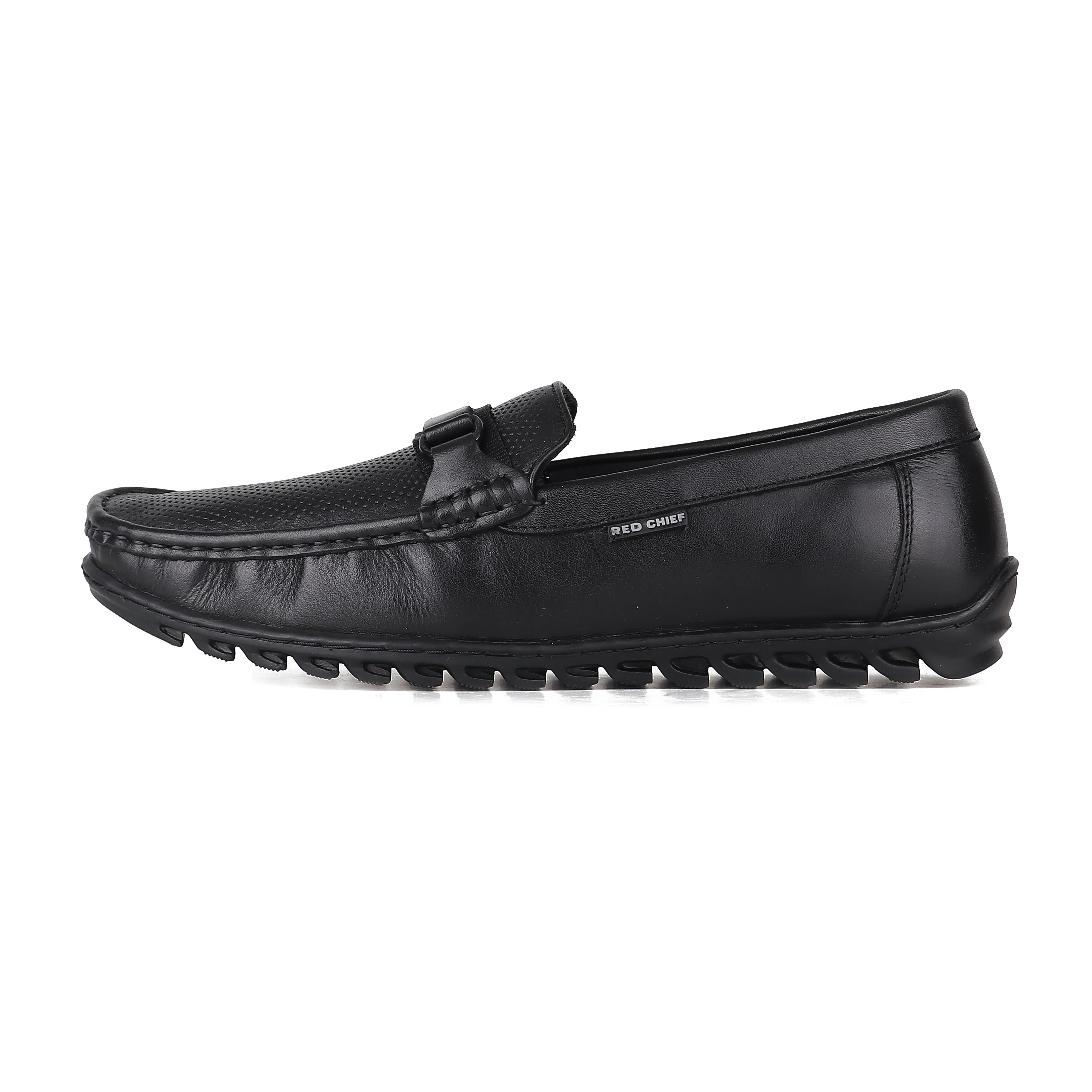 Red Chief Black Formal Loafer Shoes for Men RC3930 001 - Image 5
