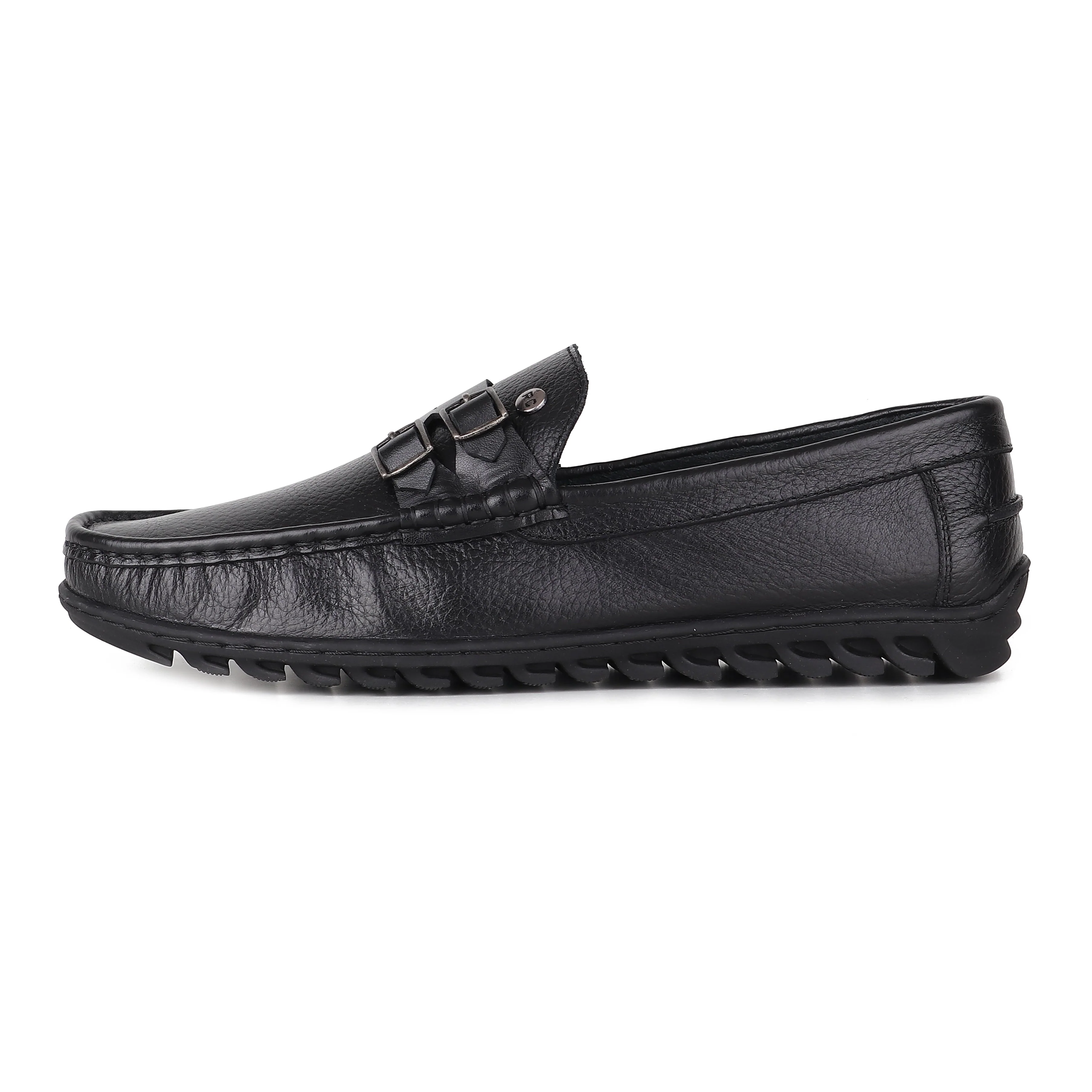 Red Chief Black Formal Loafer Shoes for Men RC3937 001 - Image 4