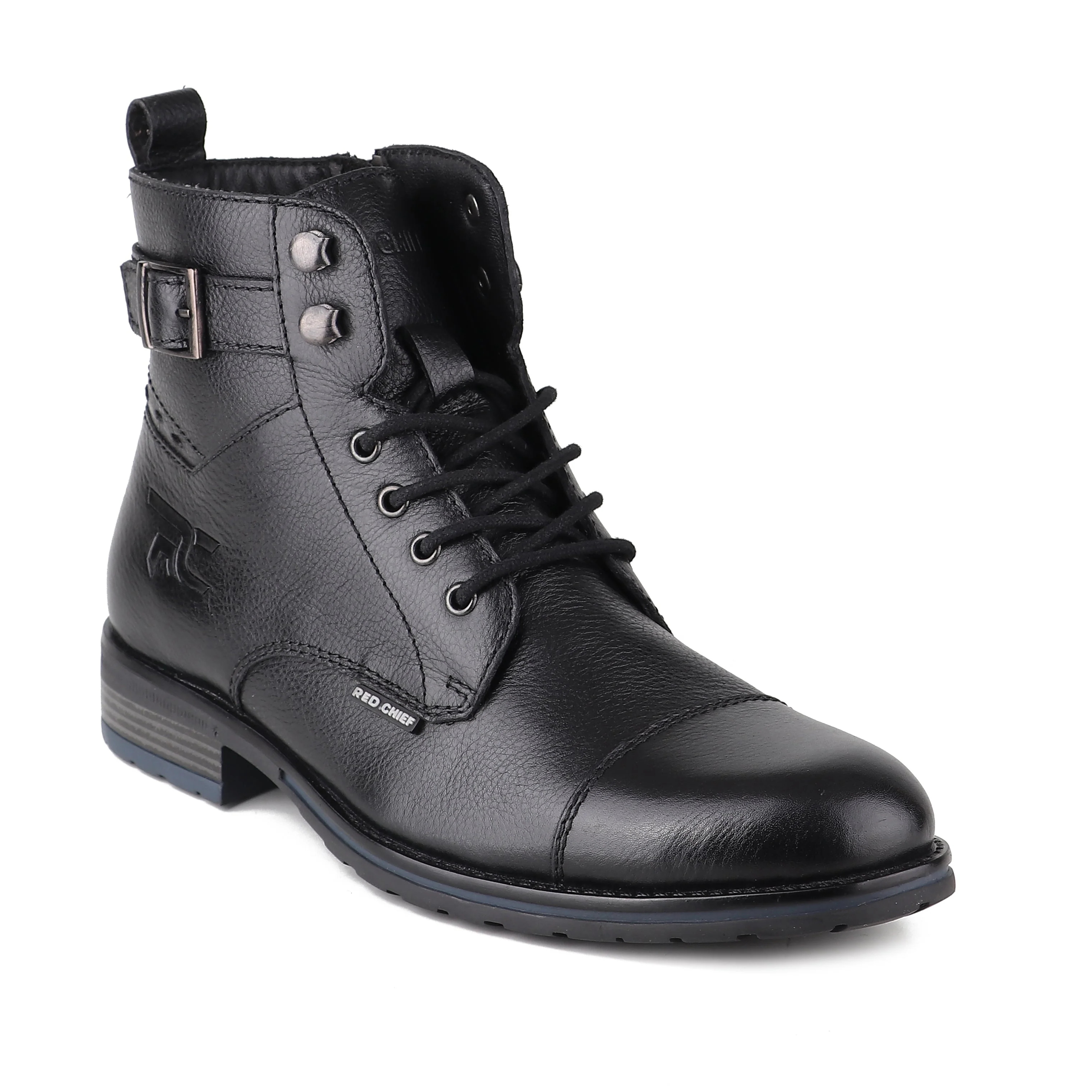 Red Chief Black Formal Boot Shoes for Men RC3943 001 - Image 3