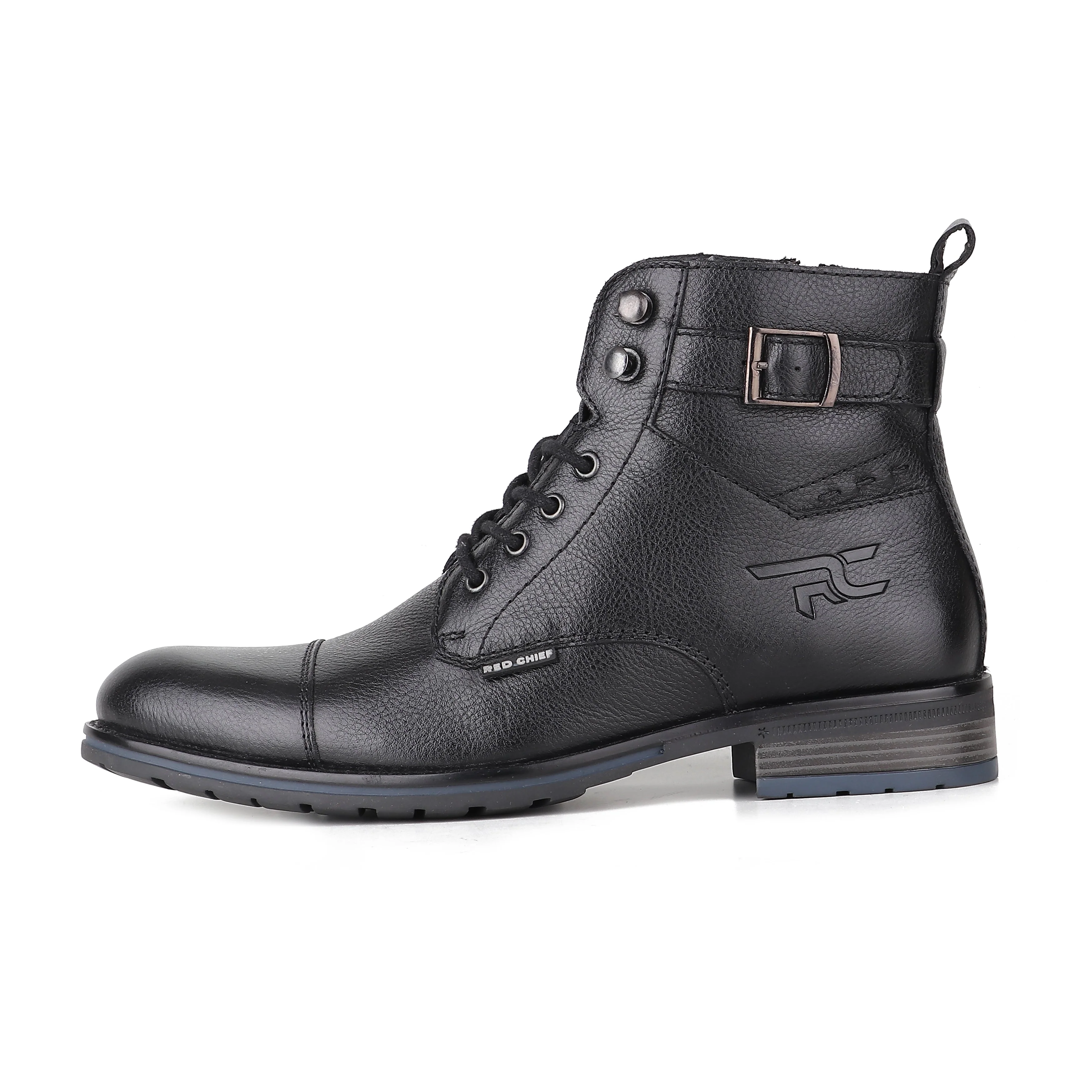 Red Chief Black Formal Boot Shoes for Men RC3943 001 - Image 8