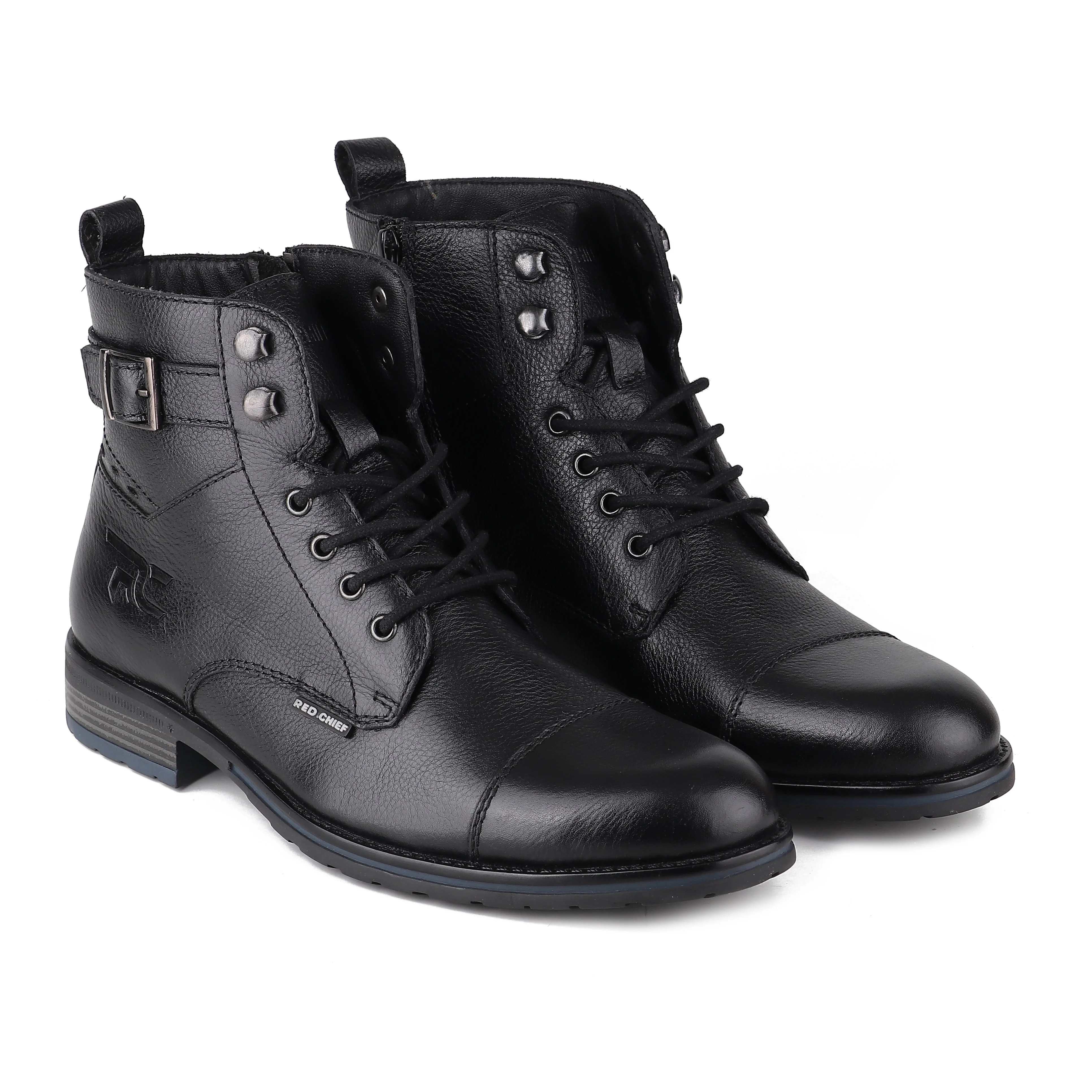 Red Chief Black Formal Boot Shoes for Men RC3943 001 - Image 9