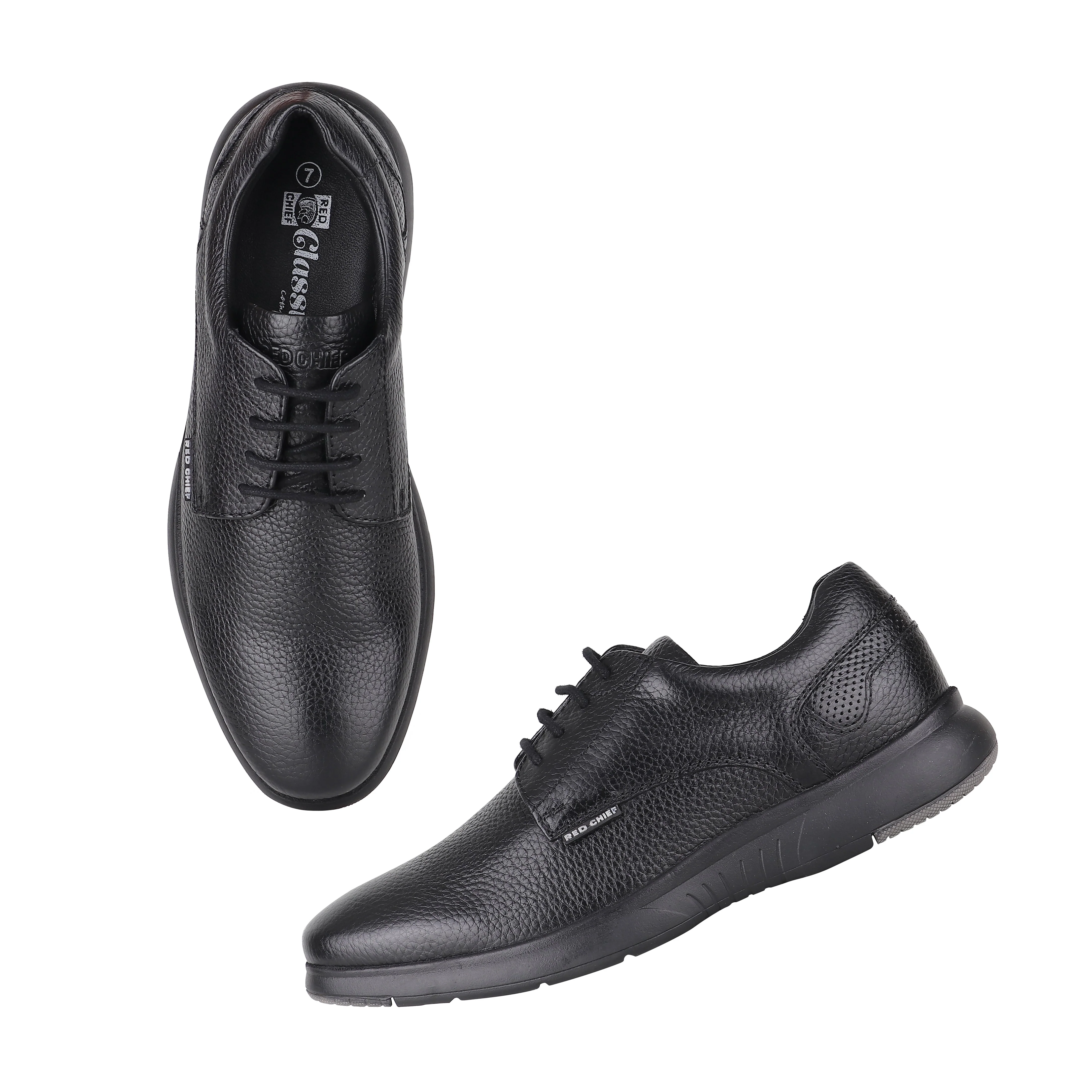 Red Chief Black Formal Shoes for Men RC3946 001 - Image 3