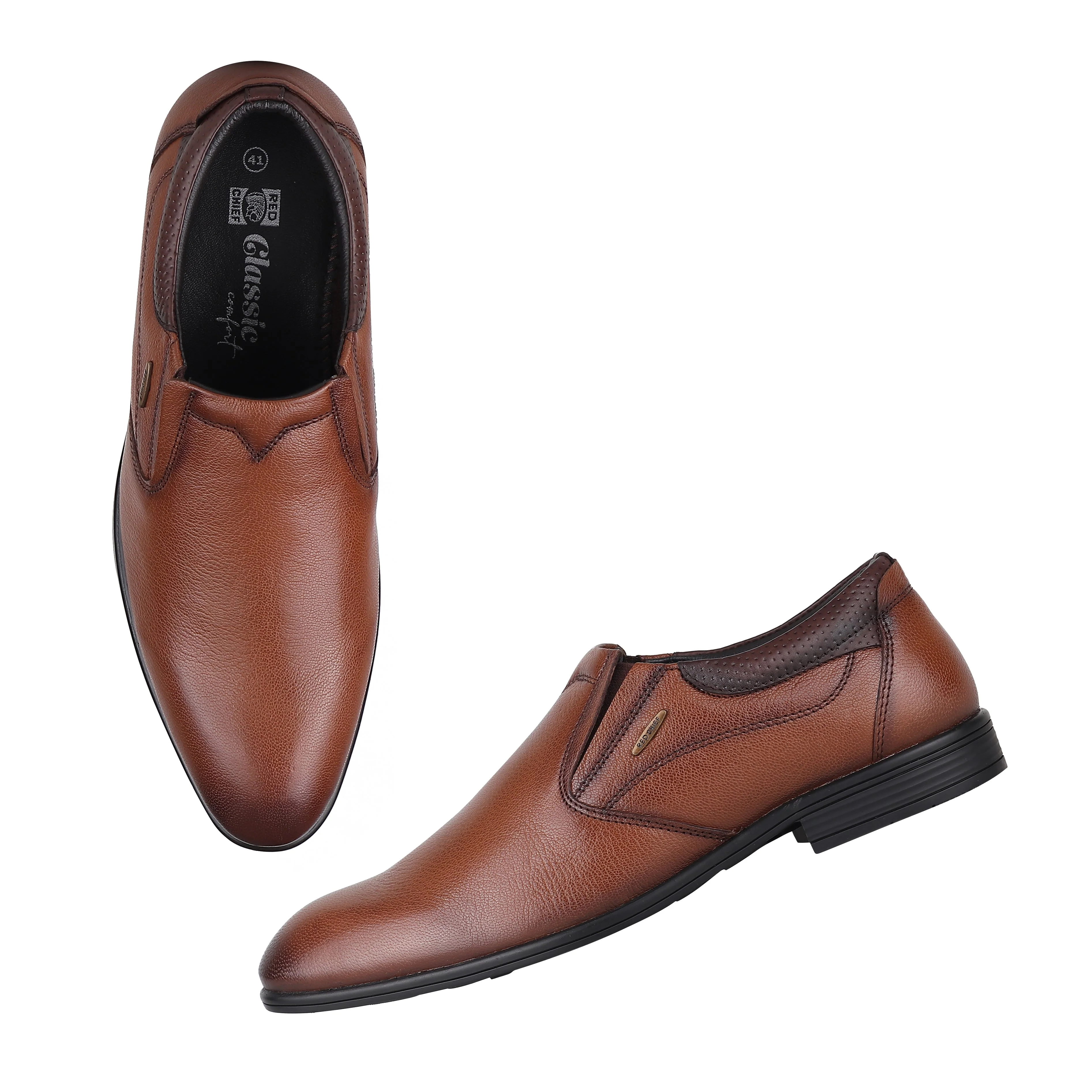 Red Chief Tan Formal Shoes for Men RC3975LR 006 - Image 3