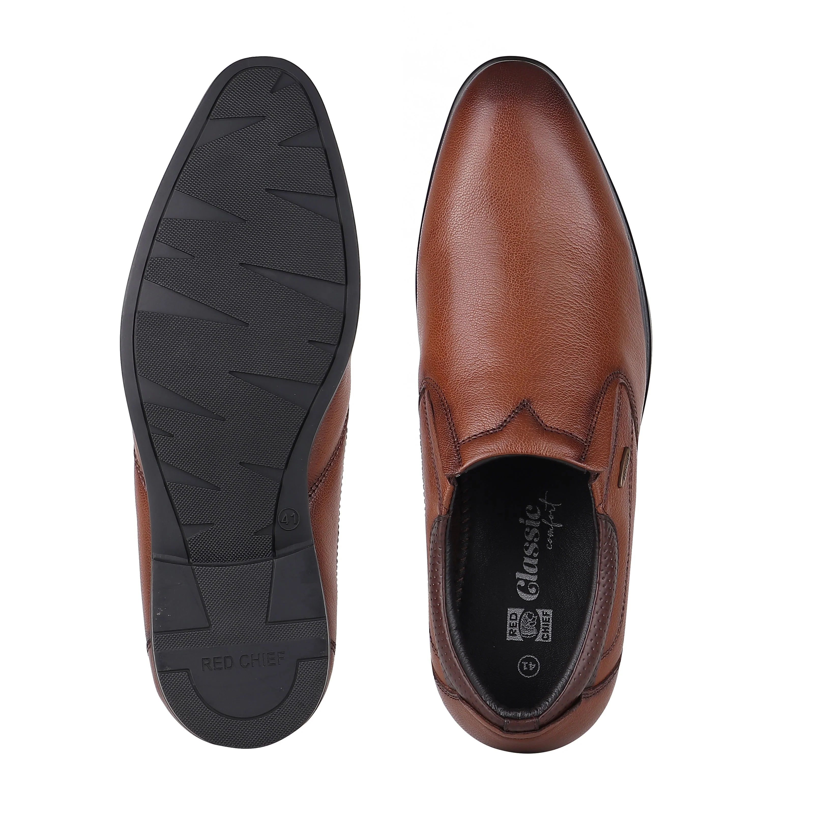 Red Chief Tan Formal Shoes for Men RC3975LR 006 - Image 9