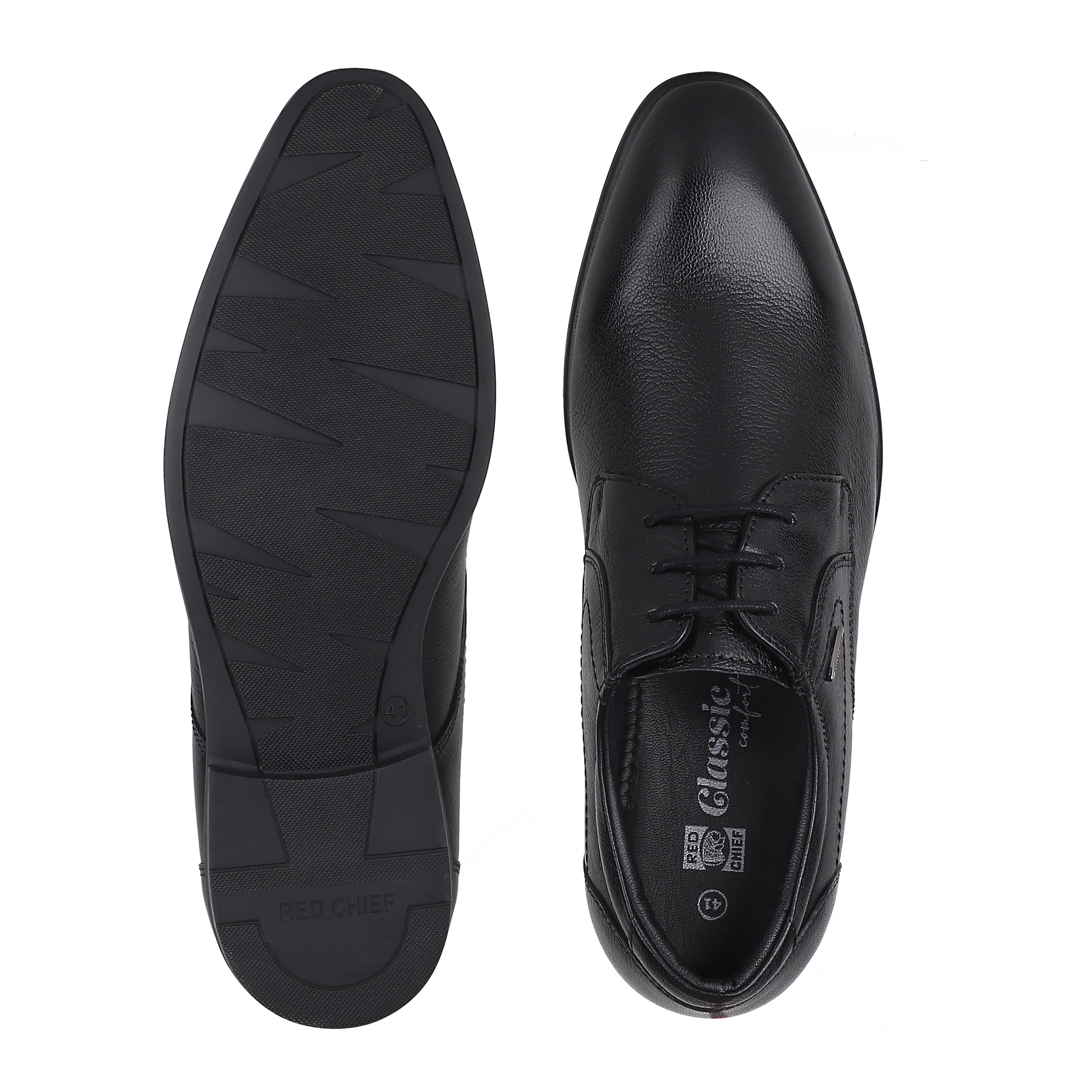Red Chief Black Formal Shoes for Men RC3976LR 001 - Image 9