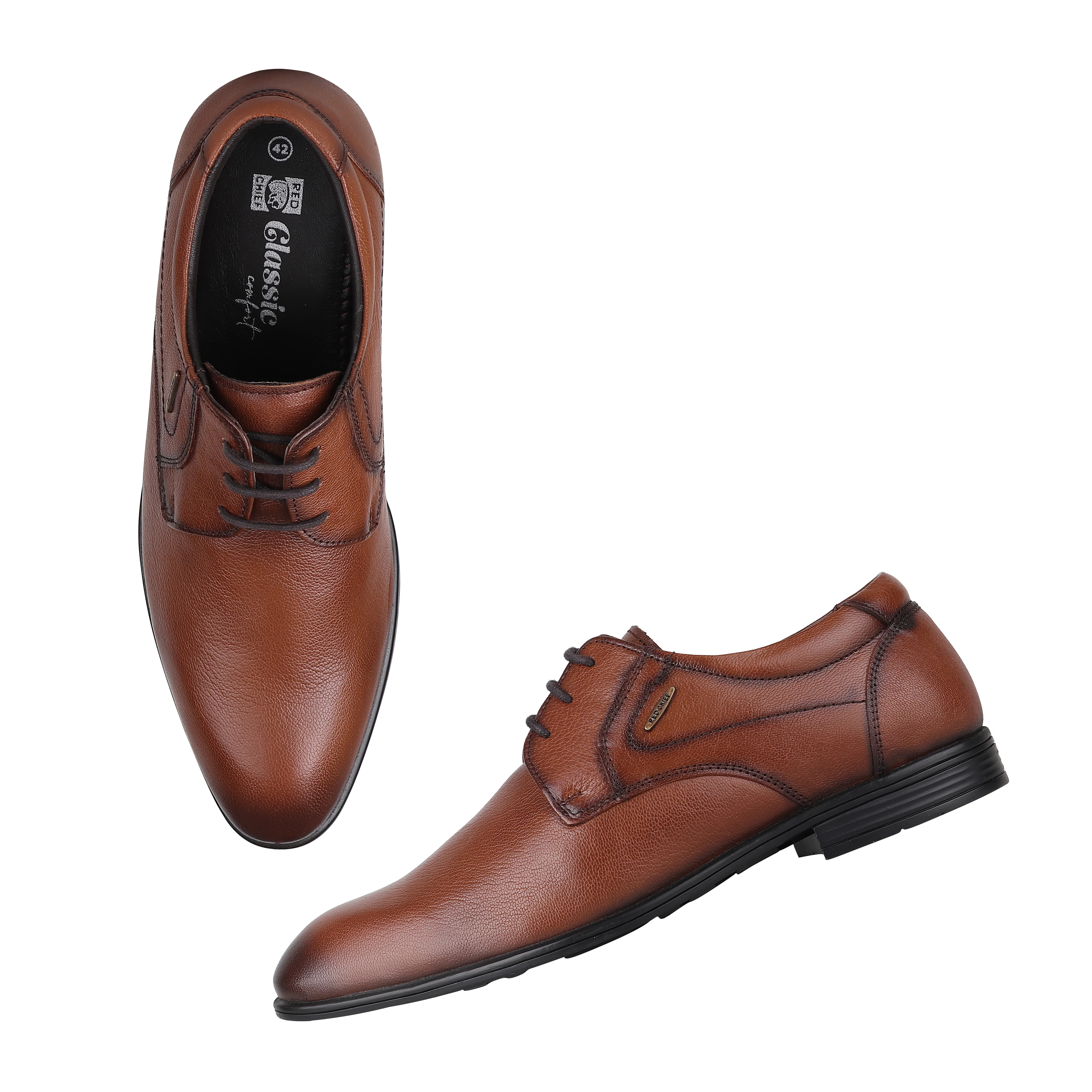 Red Chief Tan Formal Shoes for Men RC3976LR 006 - Image 2
