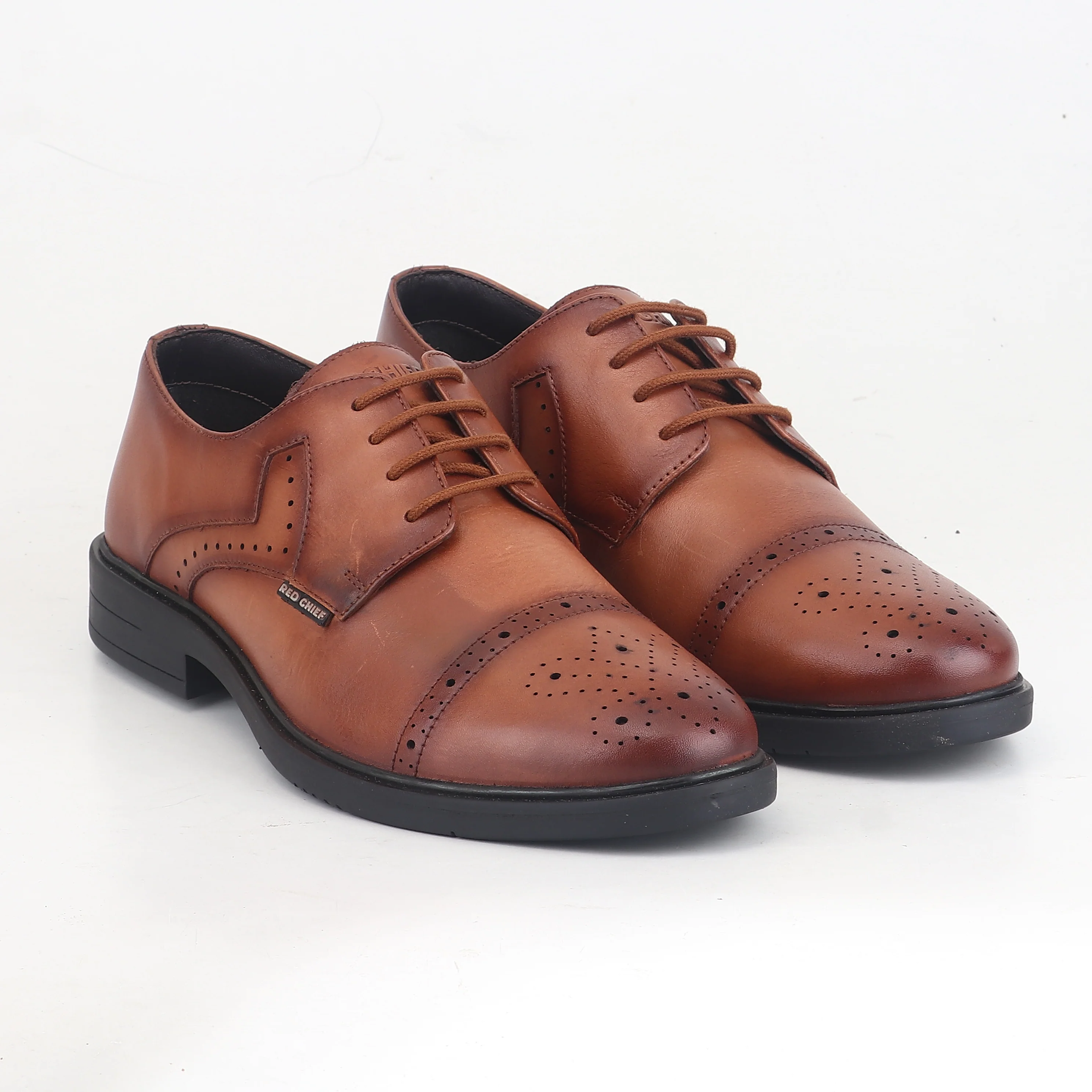 Red Chief D.Tan Formal Shoes for Men RC4025 399 - Image 4