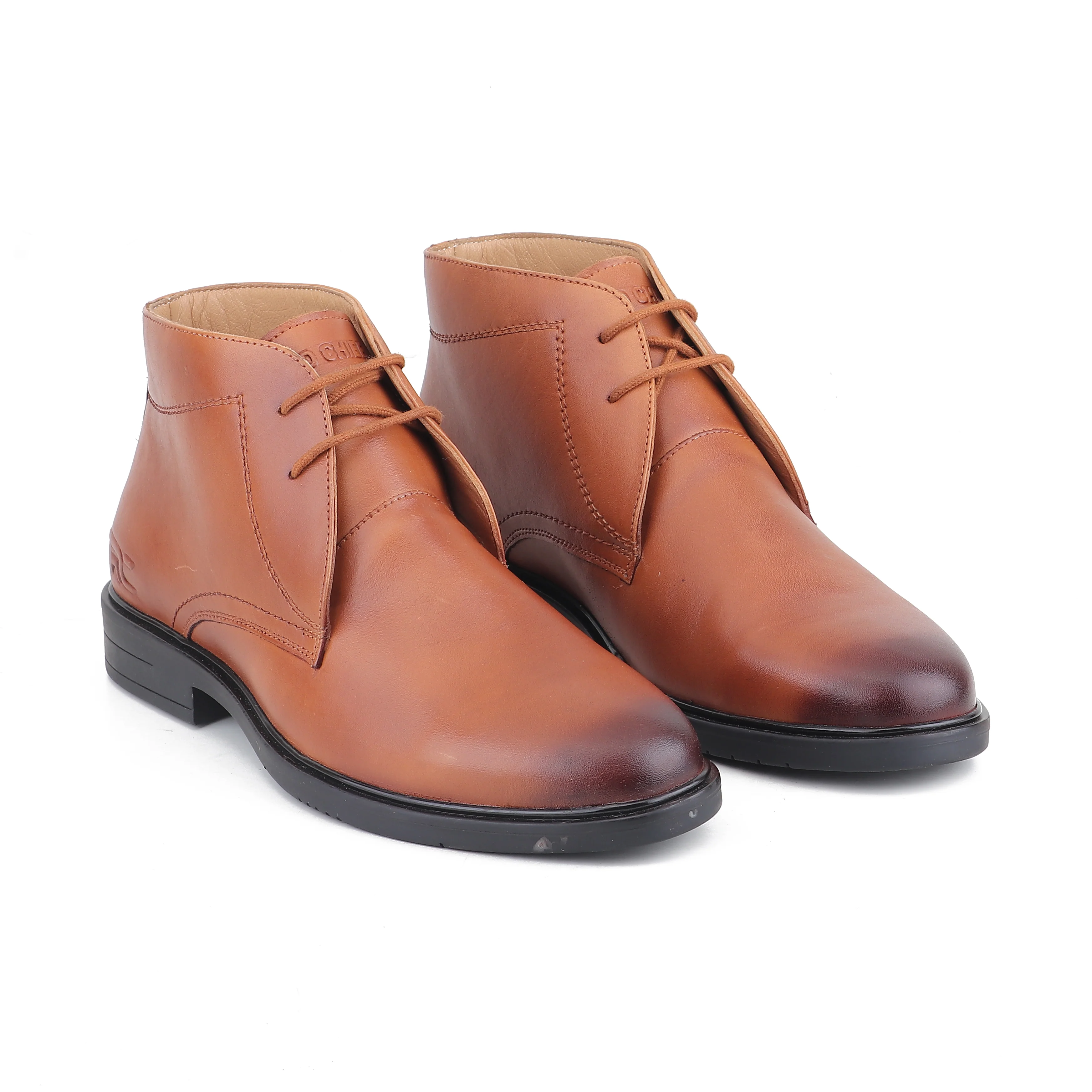 Red Chief Tan Formal Boot Shoes for Men RC4031 006 - Image 4