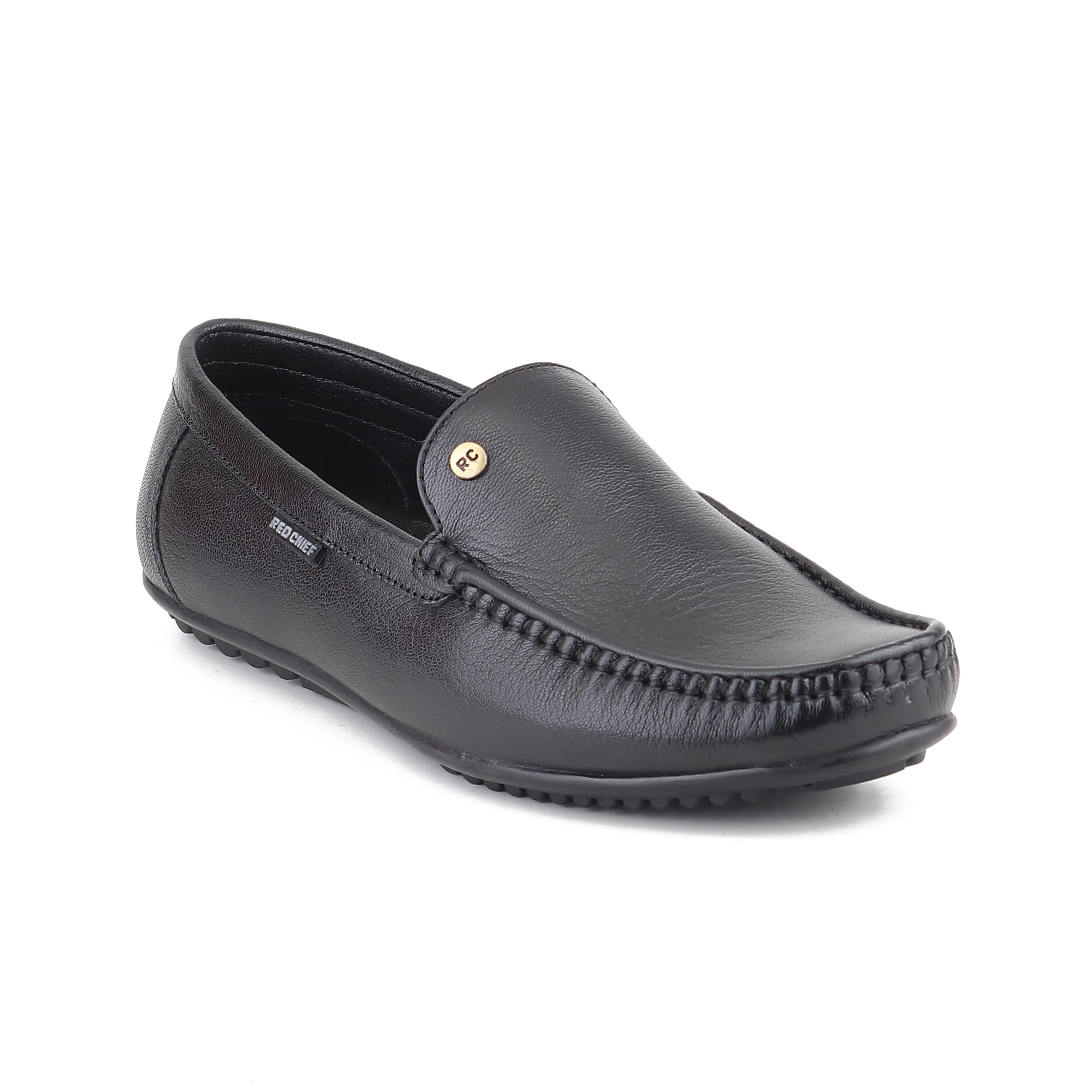 Red Chief Black Formal Loafer Shoes for Men RC4036 001 - Image 2