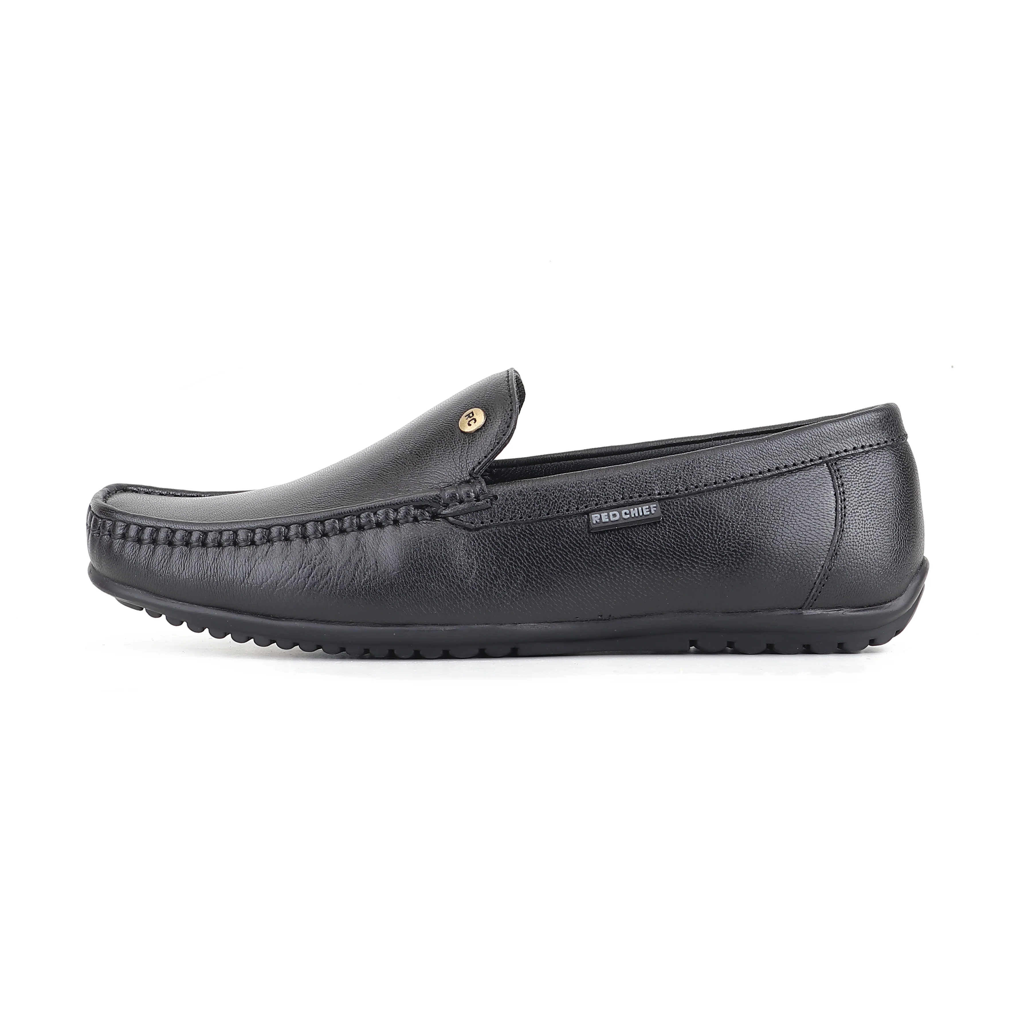 Red Chief Black Formal Loafer Shoes for Men RC4036 001 - Image 4
