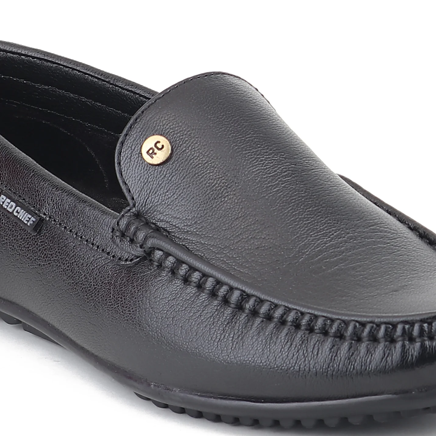 Red Chief Black Formal Loafer Shoes for Men RC4036 001 - Image 7