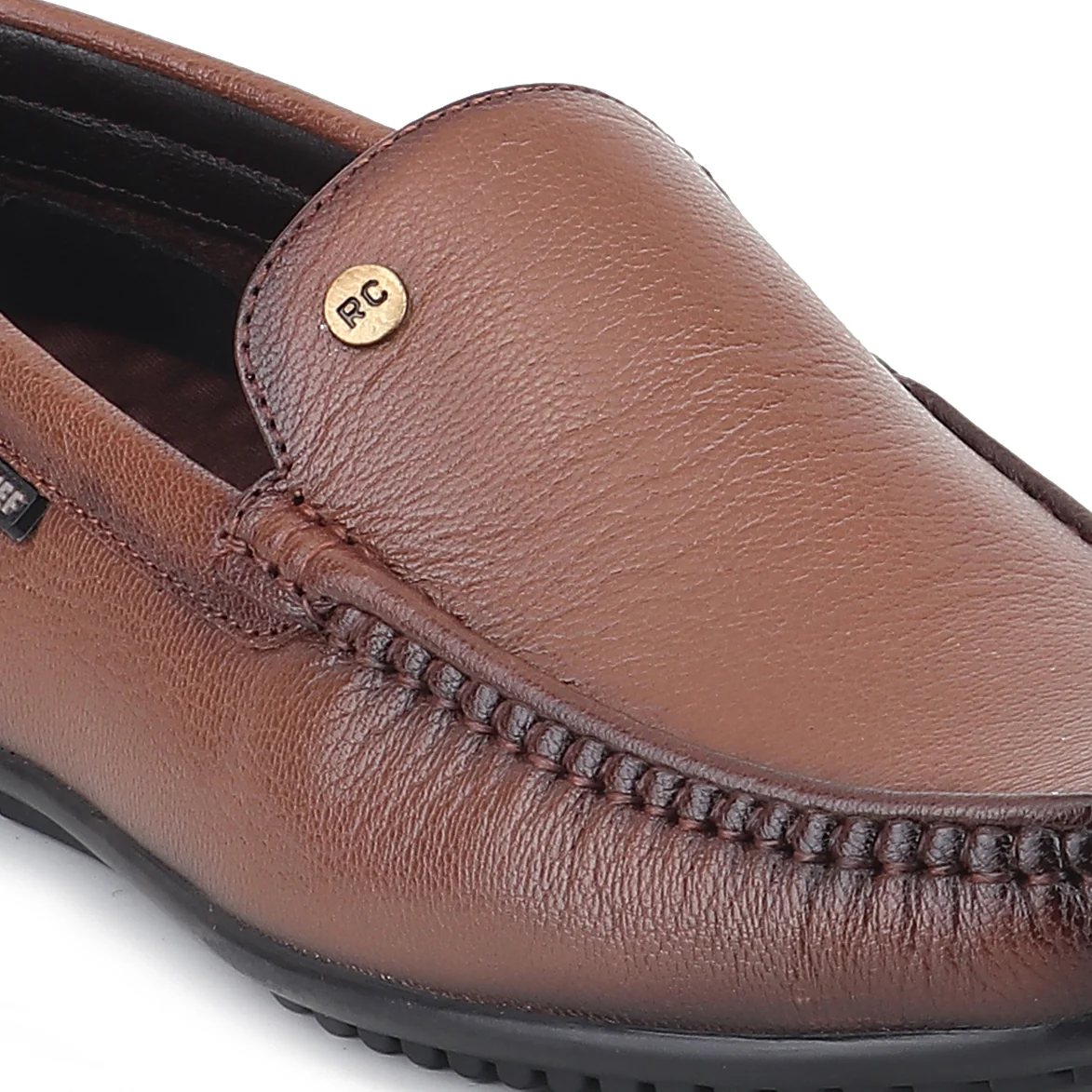 Red Chief Tan Formal Loafer Shoes for Men RC4036 006 - Image 7