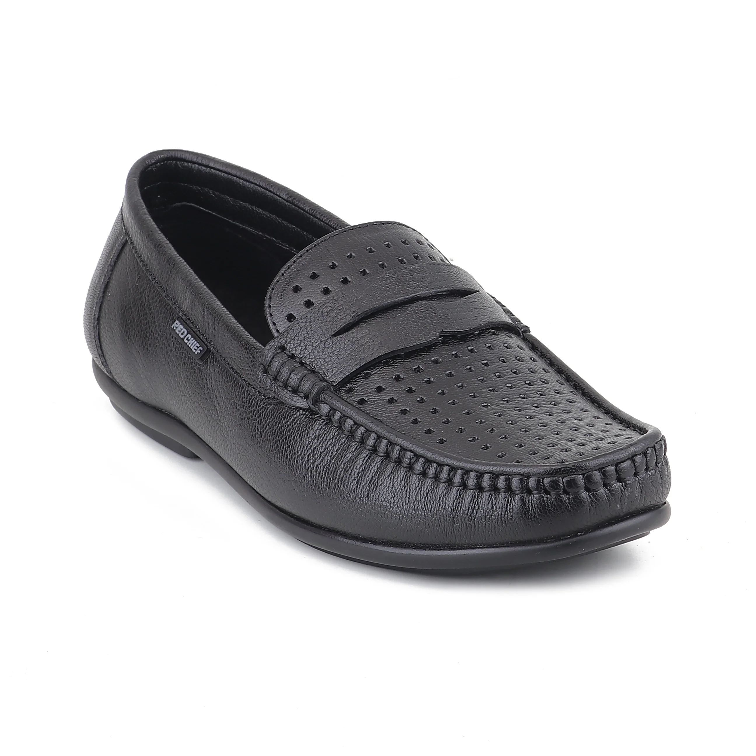 Red Chief Black Formal Loafer Shoes for Men RC4040 001 - Image 2