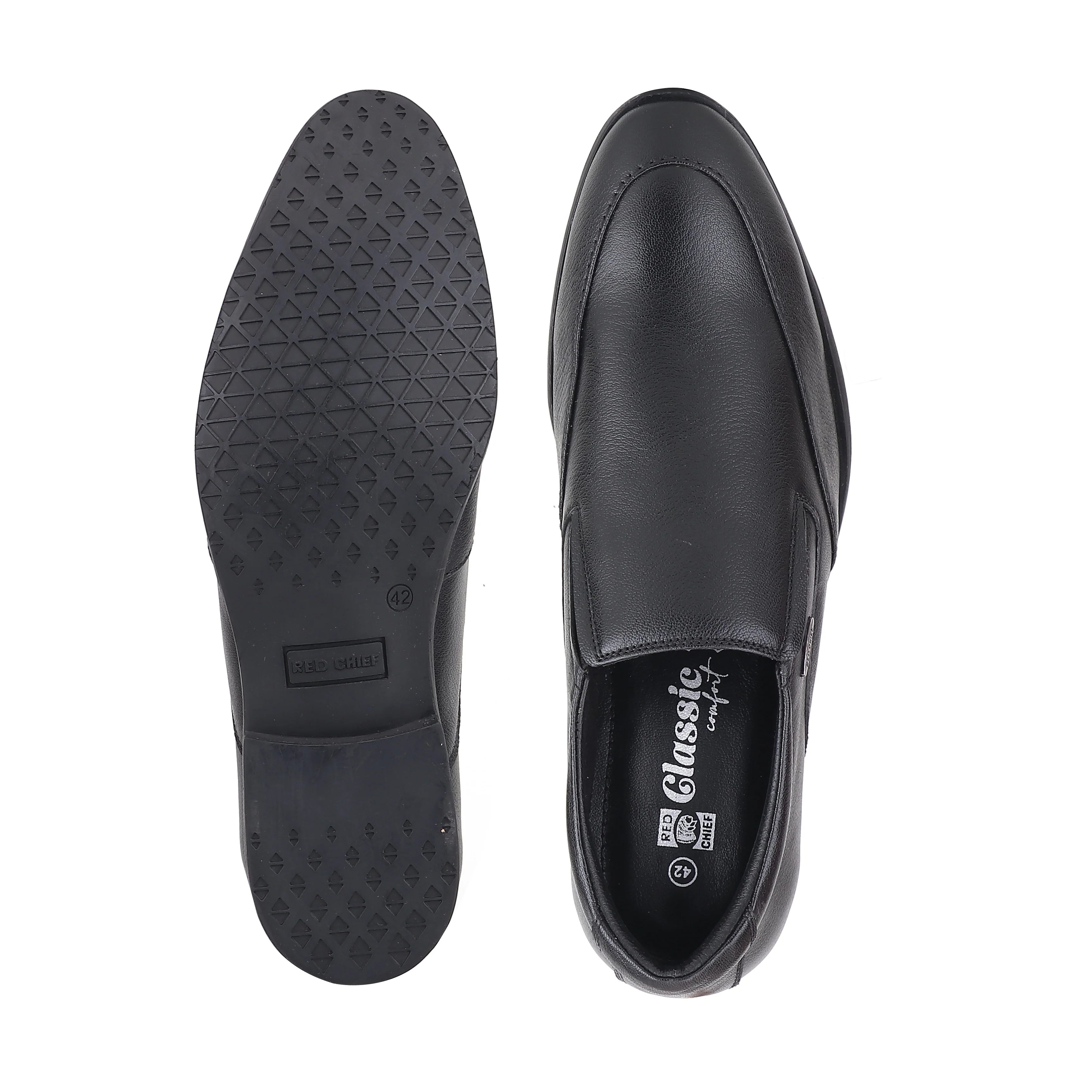Red Chief Black Formal Shoes for Men RC4051LR 001 - Image 9