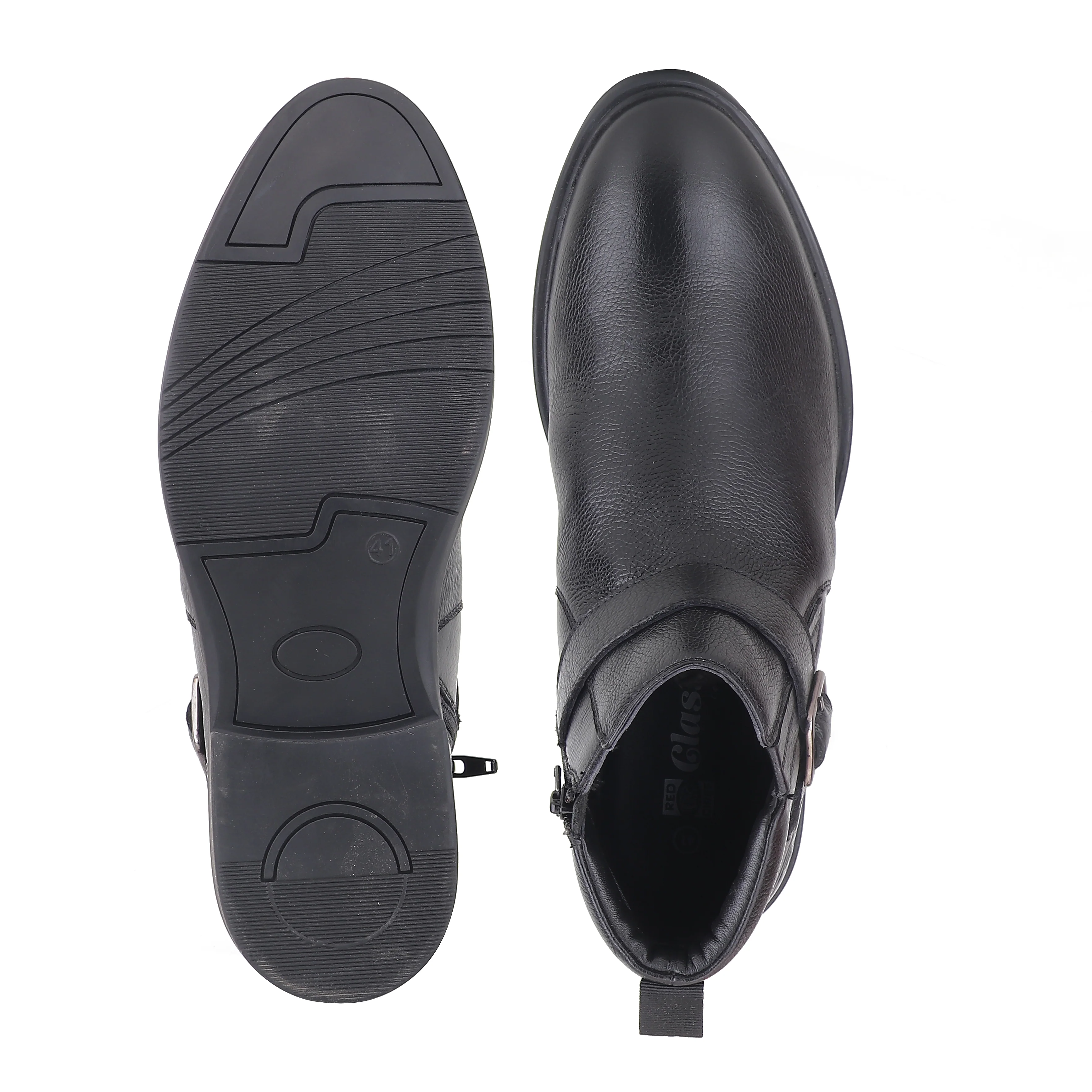 Red Chief Black Formal Chelsea Boot Shoes for Men RC4072 001 - Image 9