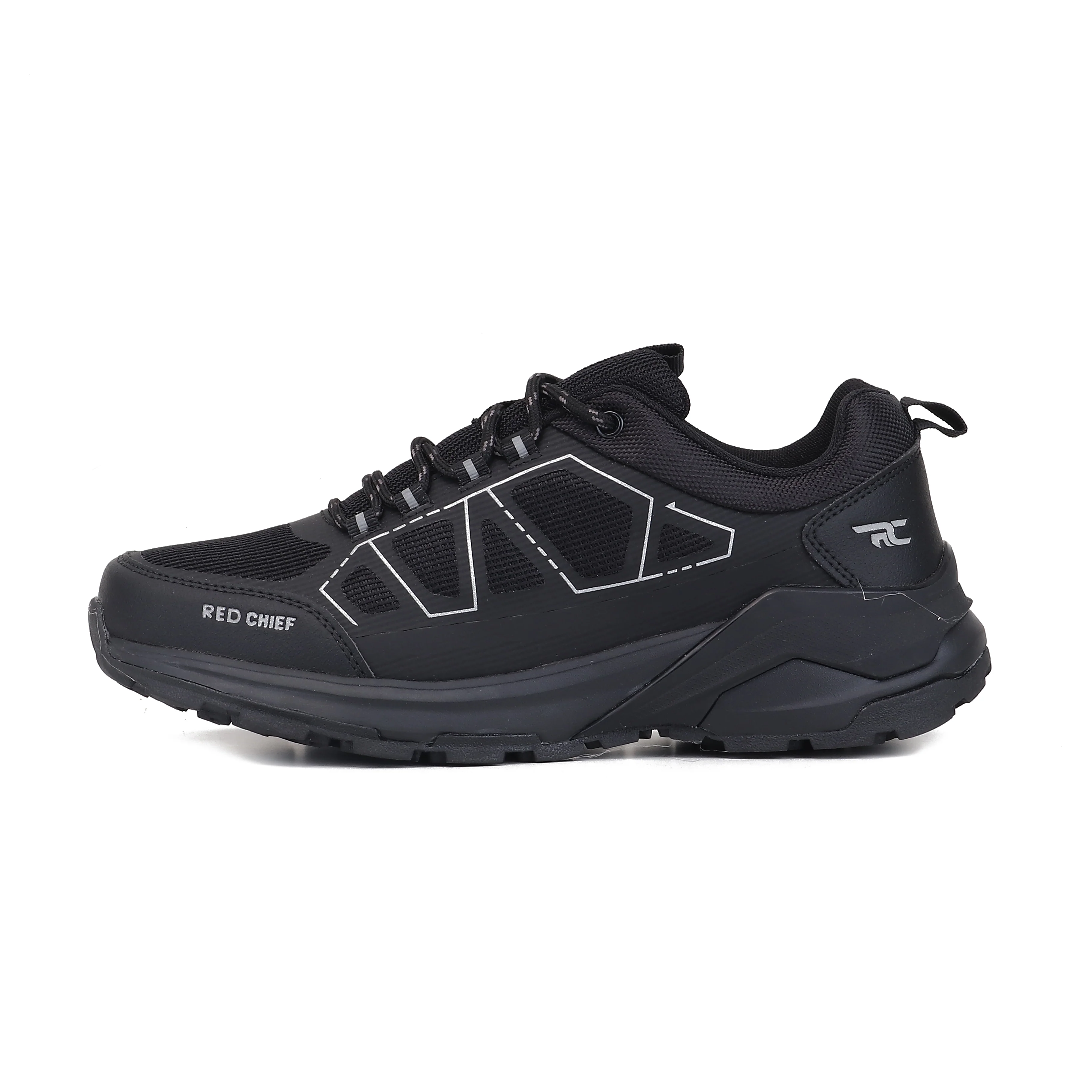 Red Chief Sports Black Hiker Shoes for Men H20045 001 - Image 3