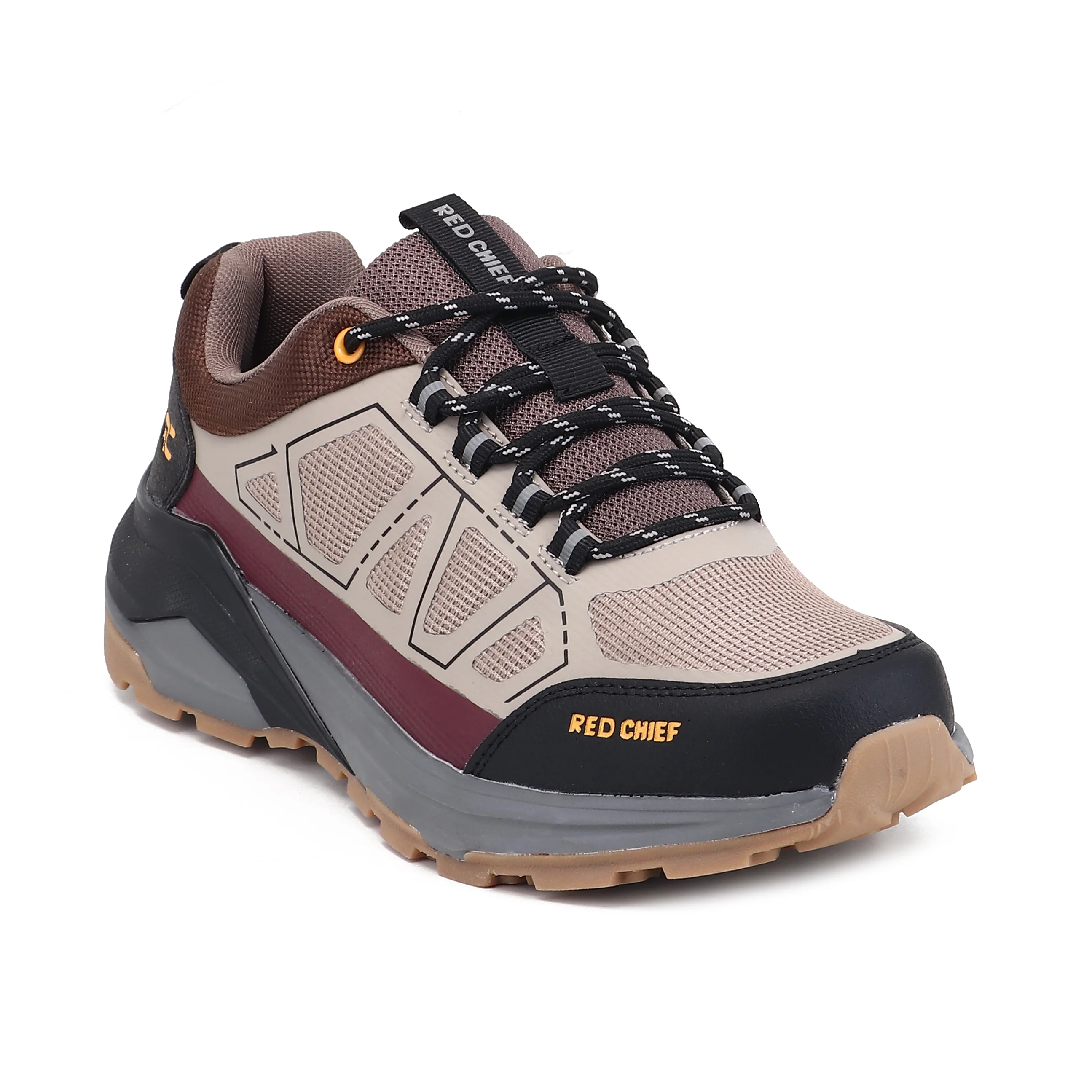 Red Chief Sports Maroon-Grey Hiker Shoes for Men H20045 CD05 - Image 7