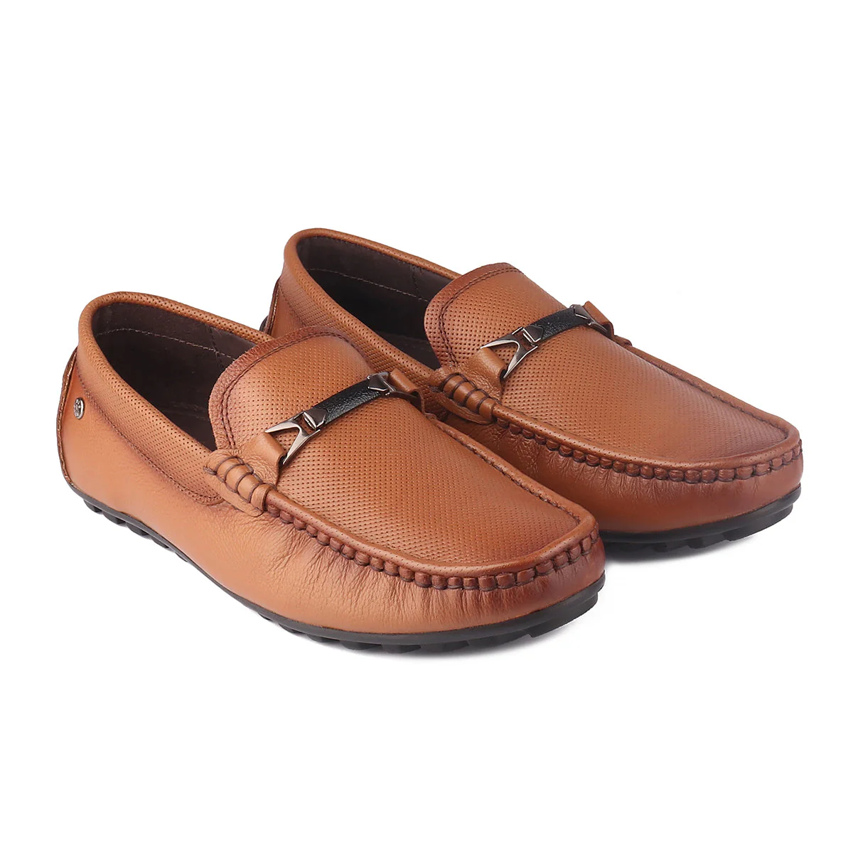 Red Chief Tan Formal Loafer Shoes for Men RC1960 006 - Image 5