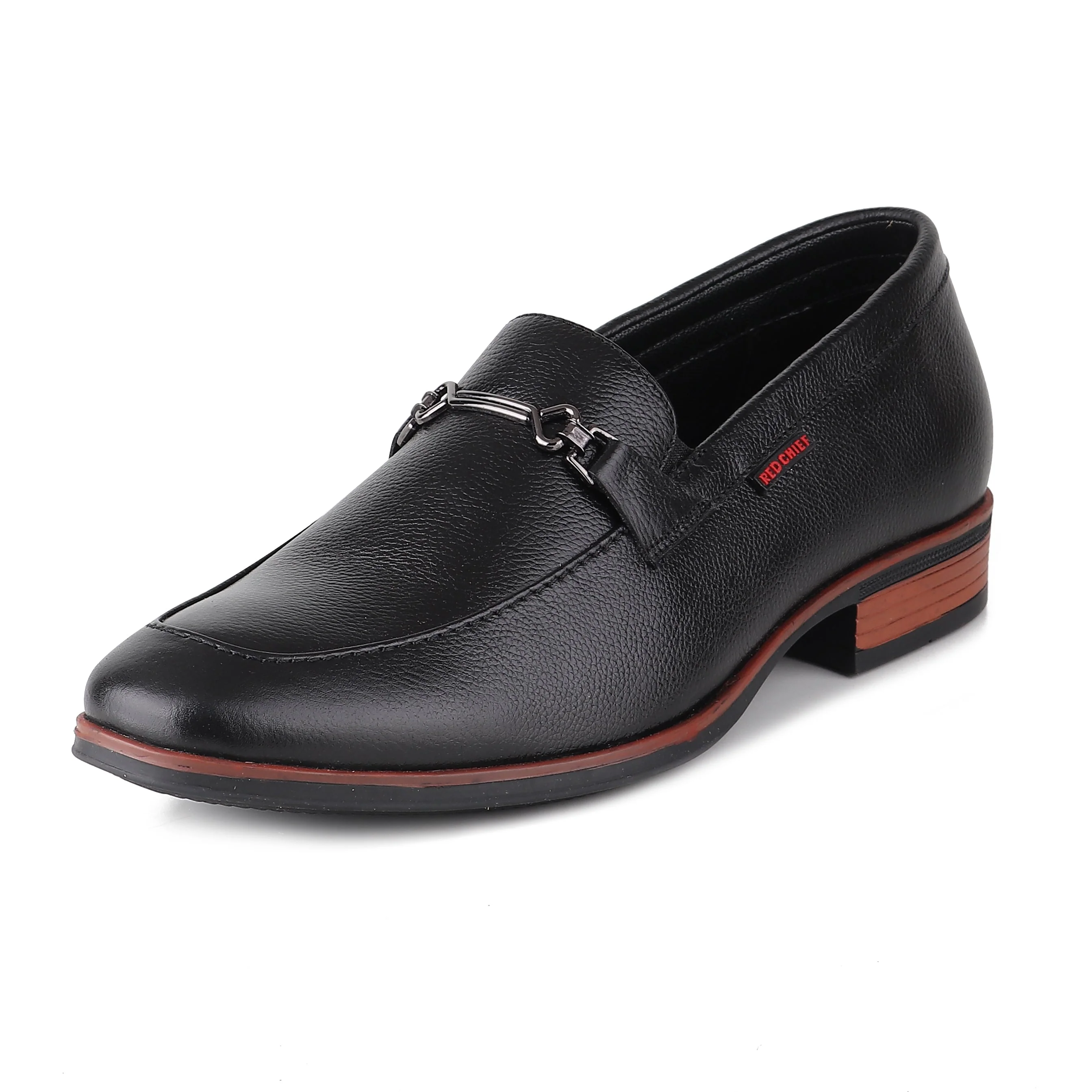 Red Chief Black Formal Loafer Shoes for Men RC3962 001 - Image 4