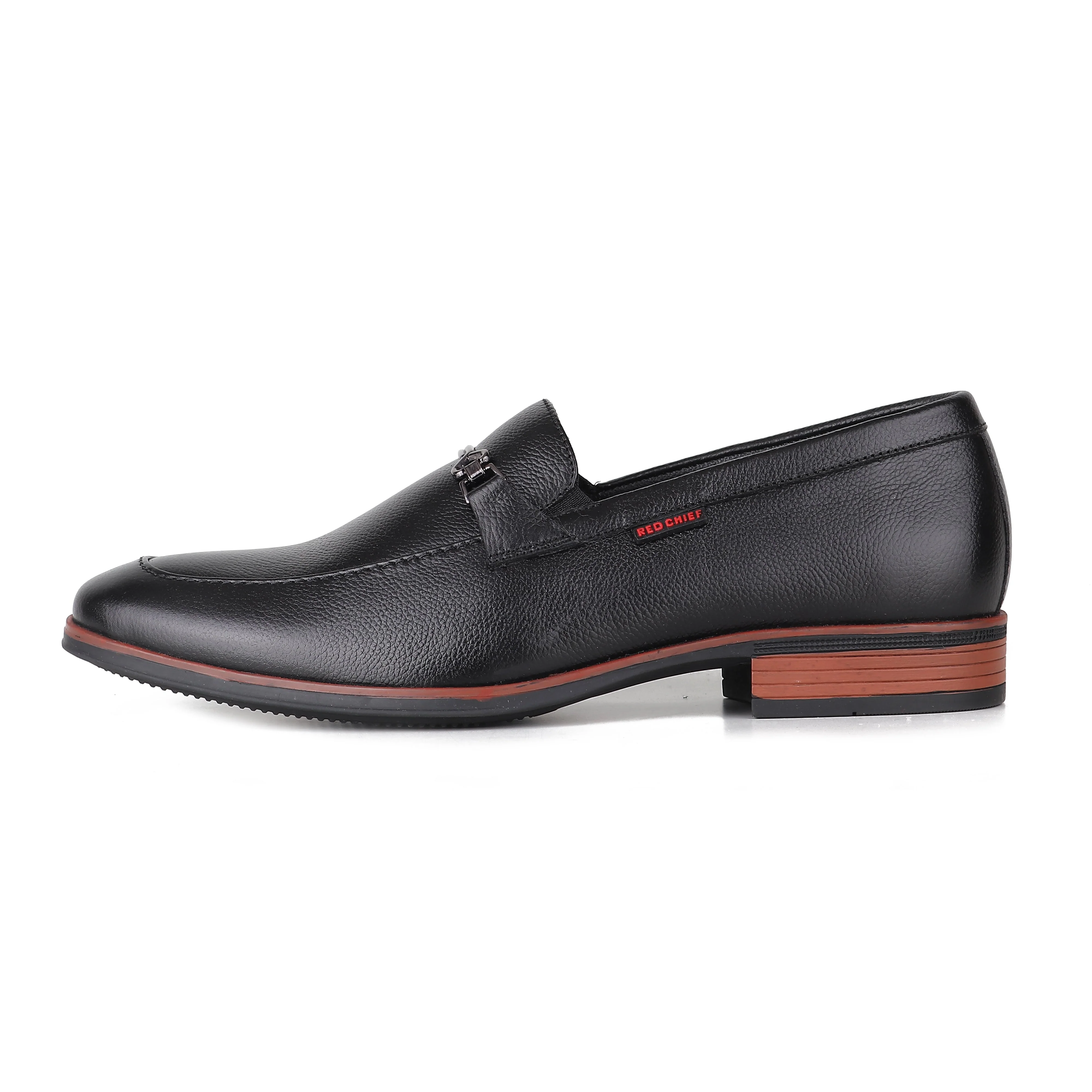 Red Chief Black Formal Loafer Shoes for Men RC3962 001 - Image 5