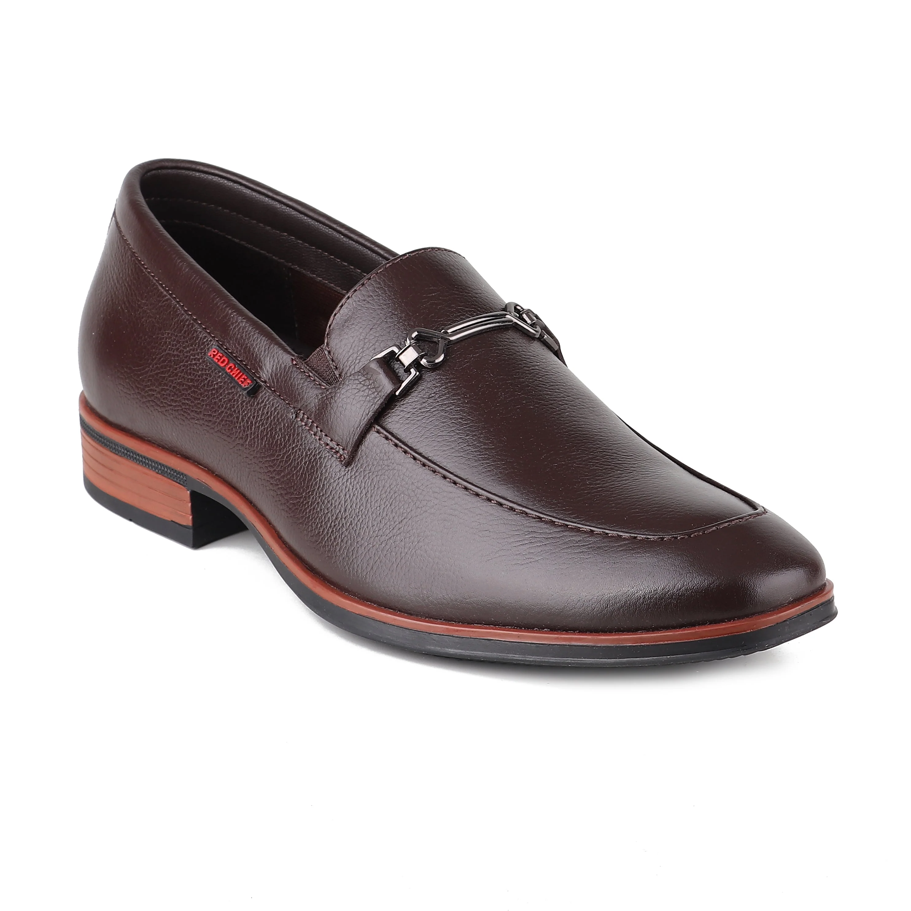 Red Chief Dark Brown Formal Loafer Shoes for Men RC3962 G00159 - Image 2