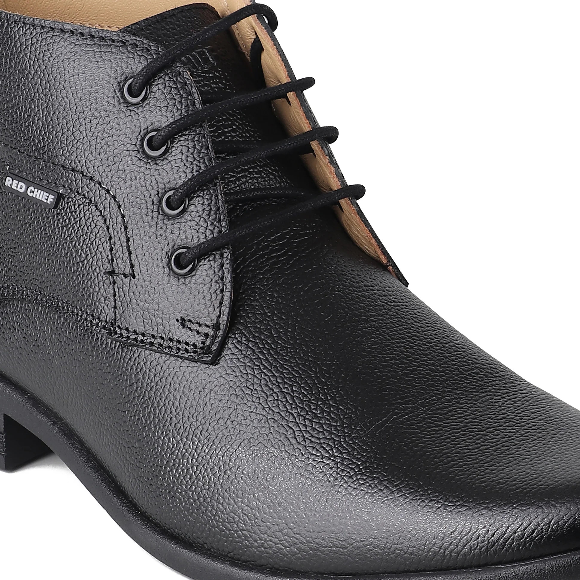 Red Chief Black Formal Boot Shoes for Men RC2381FS 001 - Image 7