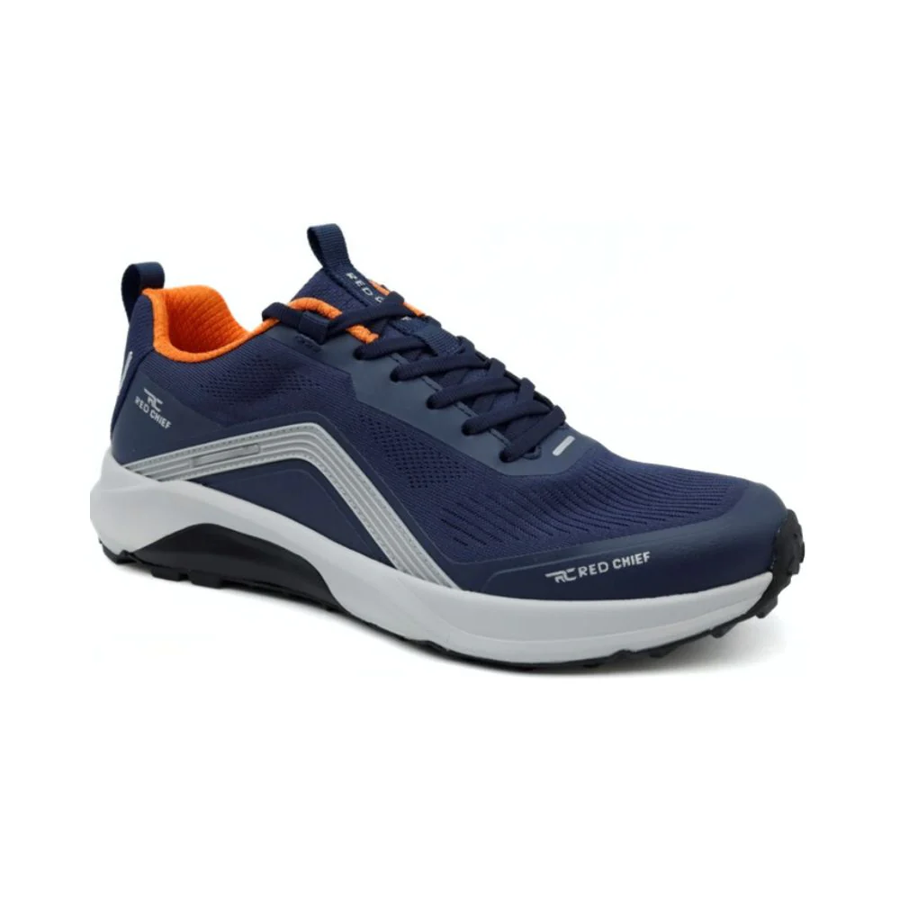 Red Chief Navy/Orange Walking Shoes for Men RCS 16099 - Image 3