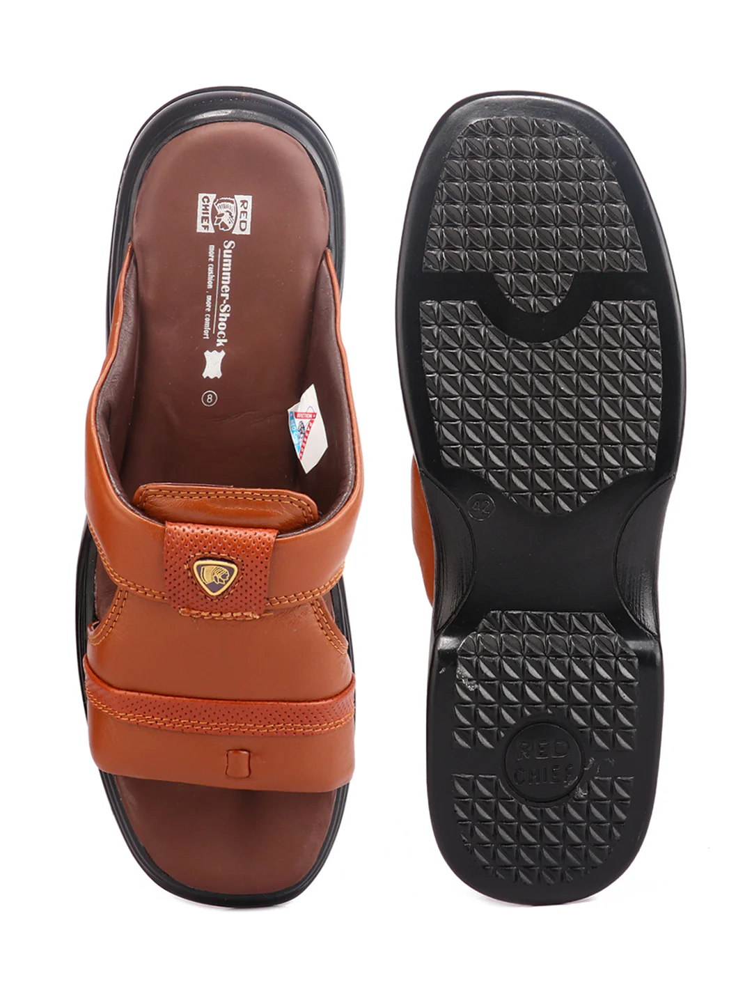 Red Chief Brown Slipper for Men RC331 003 - Image 8