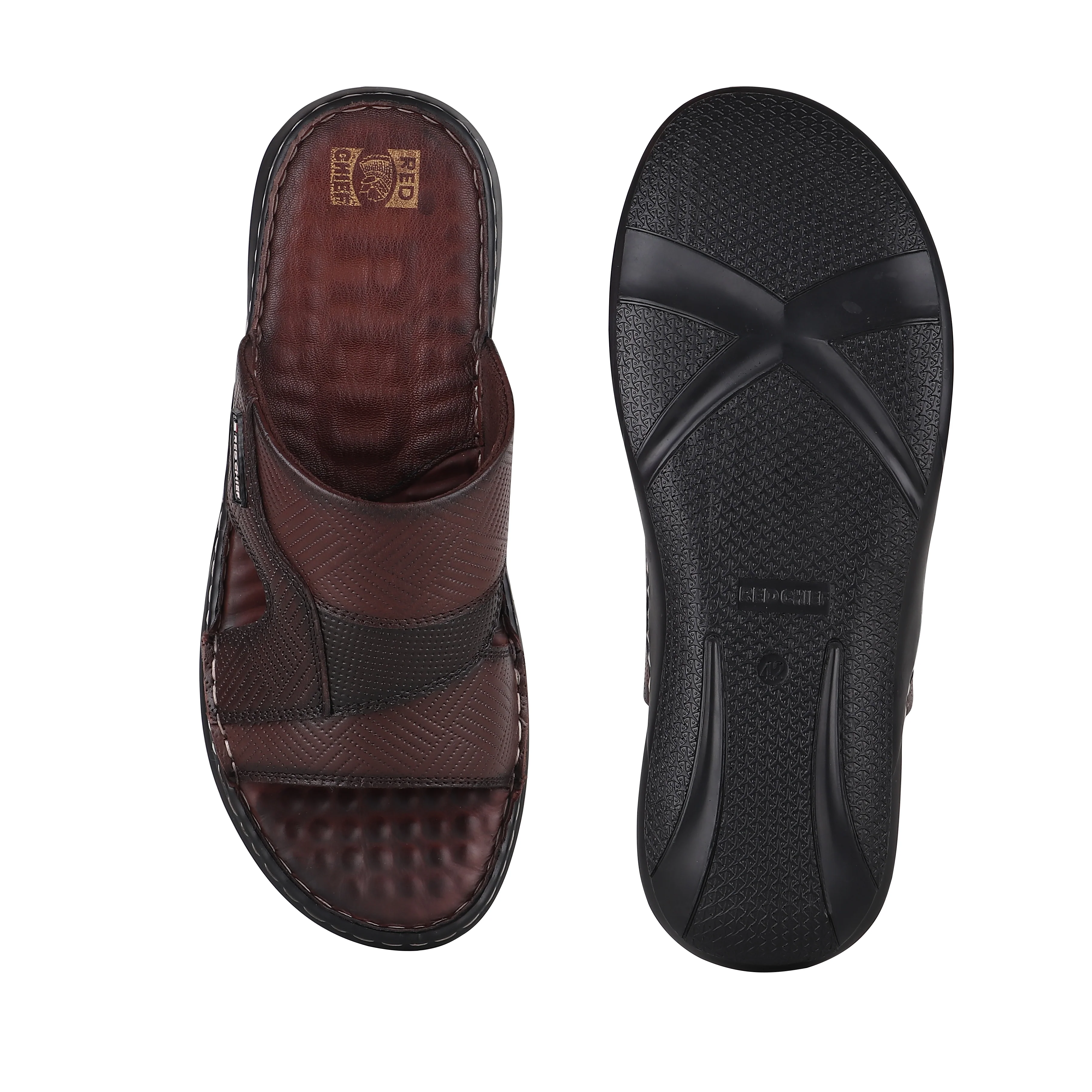 Red Chief Brown Slipper for Men RC3774 003 - Image 9