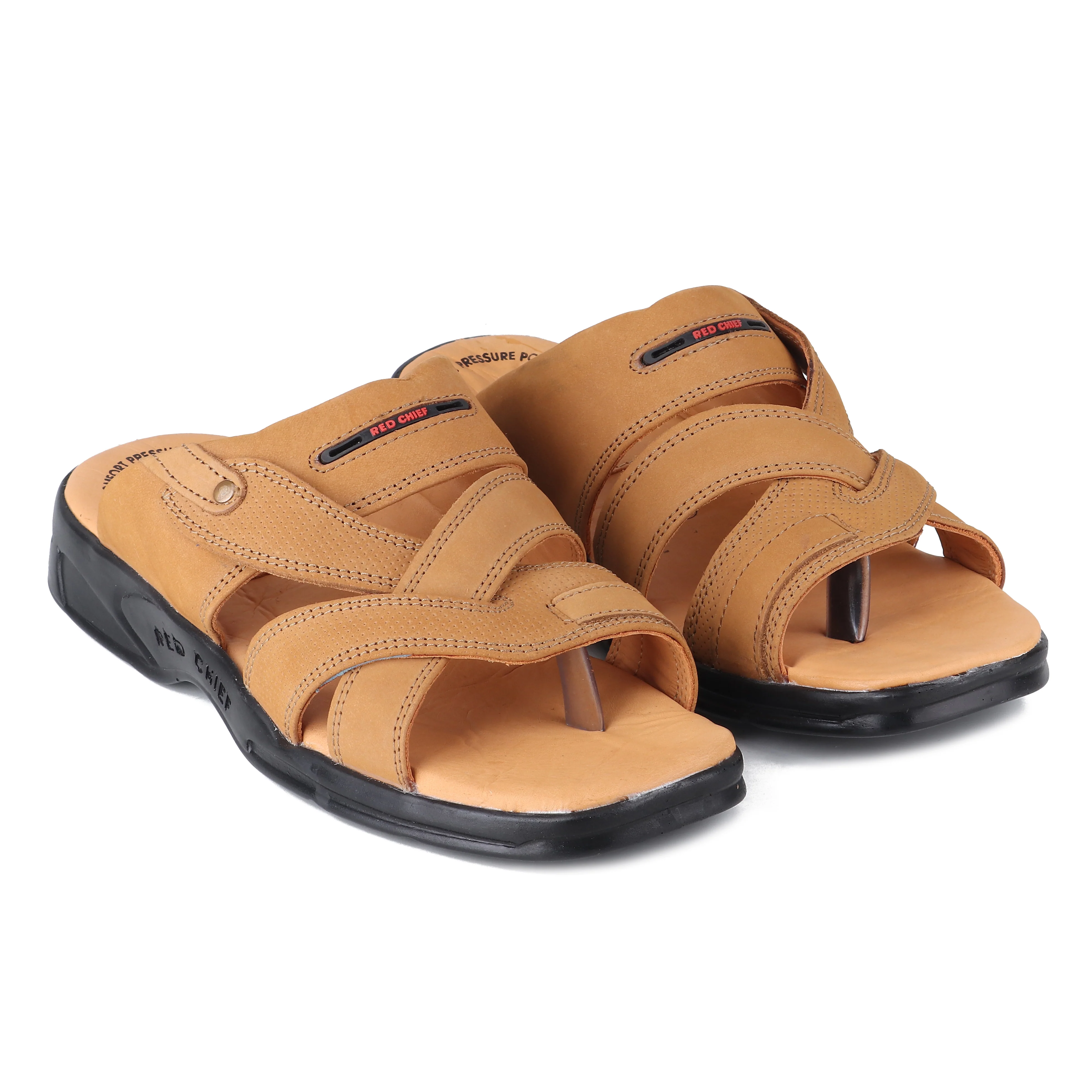 Red Chief Rust Slipper for Men RC593 022 - Image 4