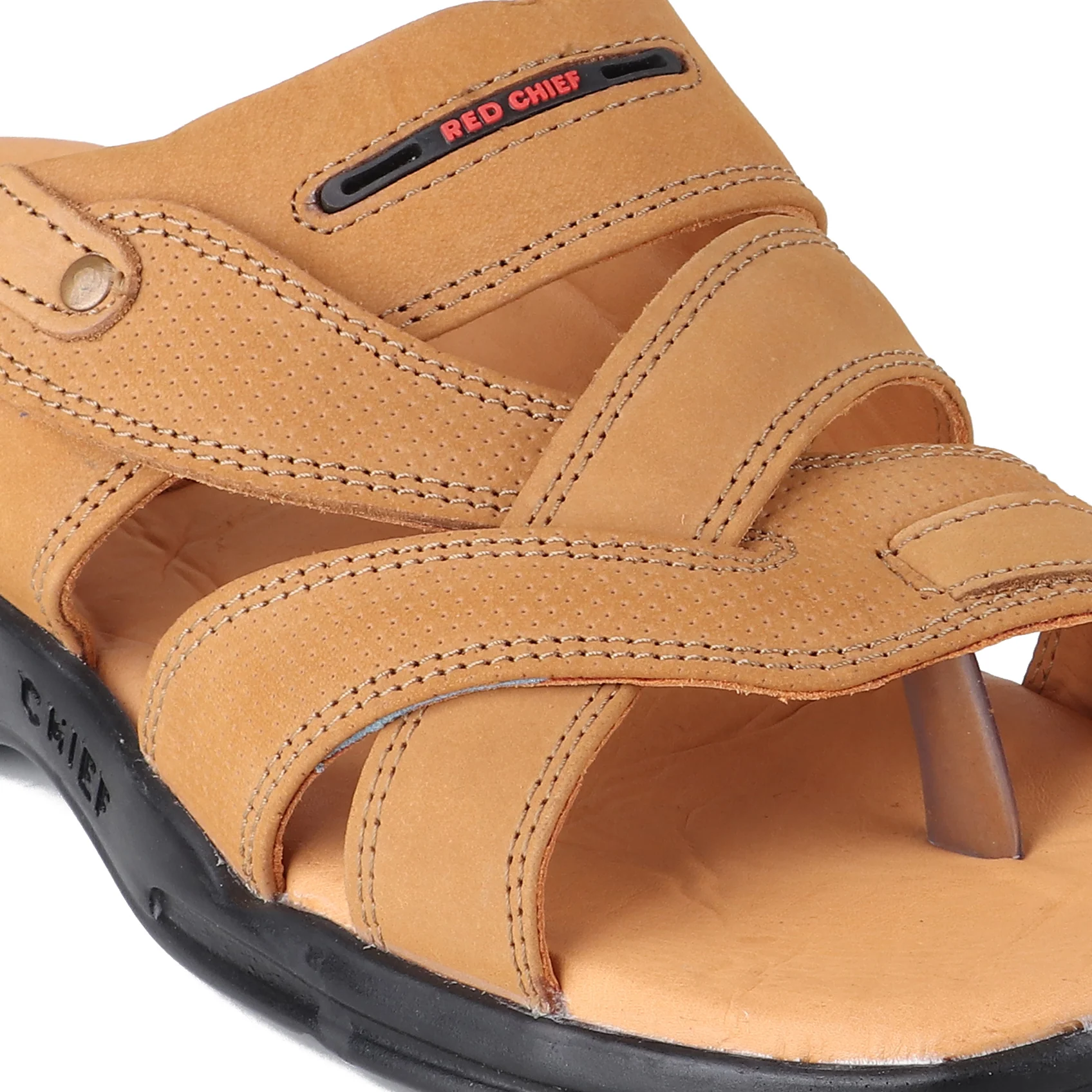 Red Chief Rust Slipper for Men RC593 022 - Image 7
