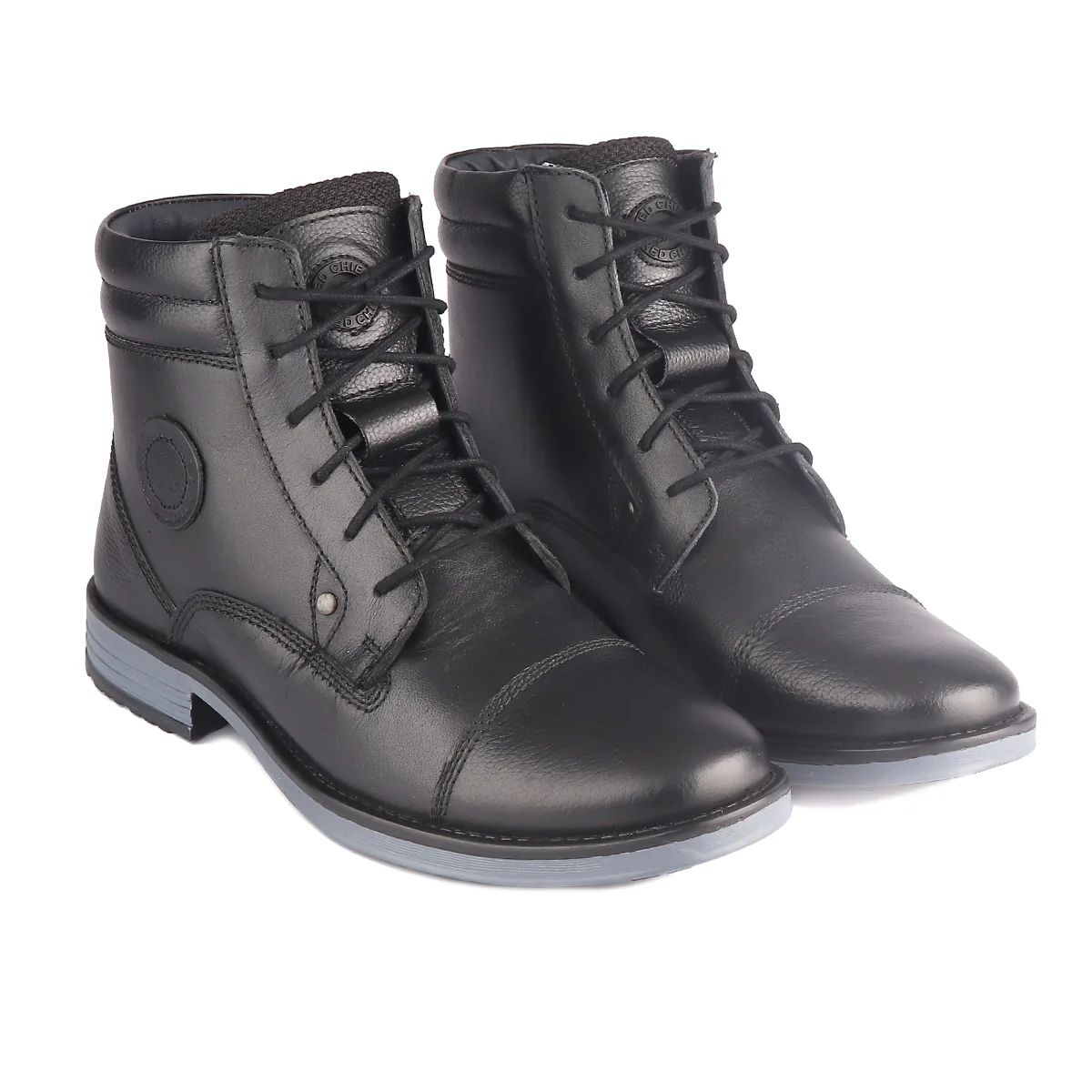 Red Chief Genuine Leather High Ankle Lace Up Black Casual Boot For Men |RC3771 001 - Image 8