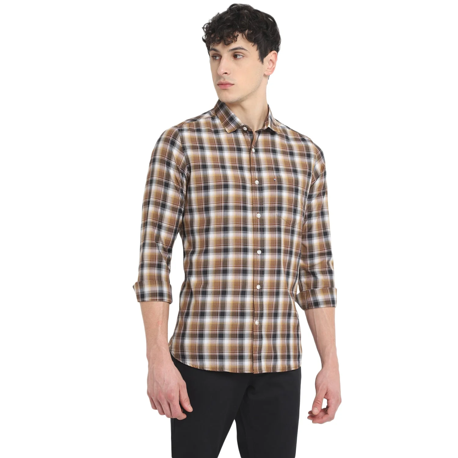 Red Chief Black/Brown Casual Shirt for Men O-8110076 117 - Image 6