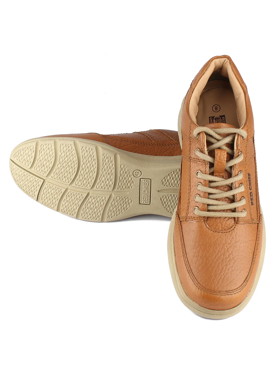 Red Chief Genuine Leather Low Ankle Lace Up Casual Sneaker Shoes For Men |RC3488 107 - Image 7