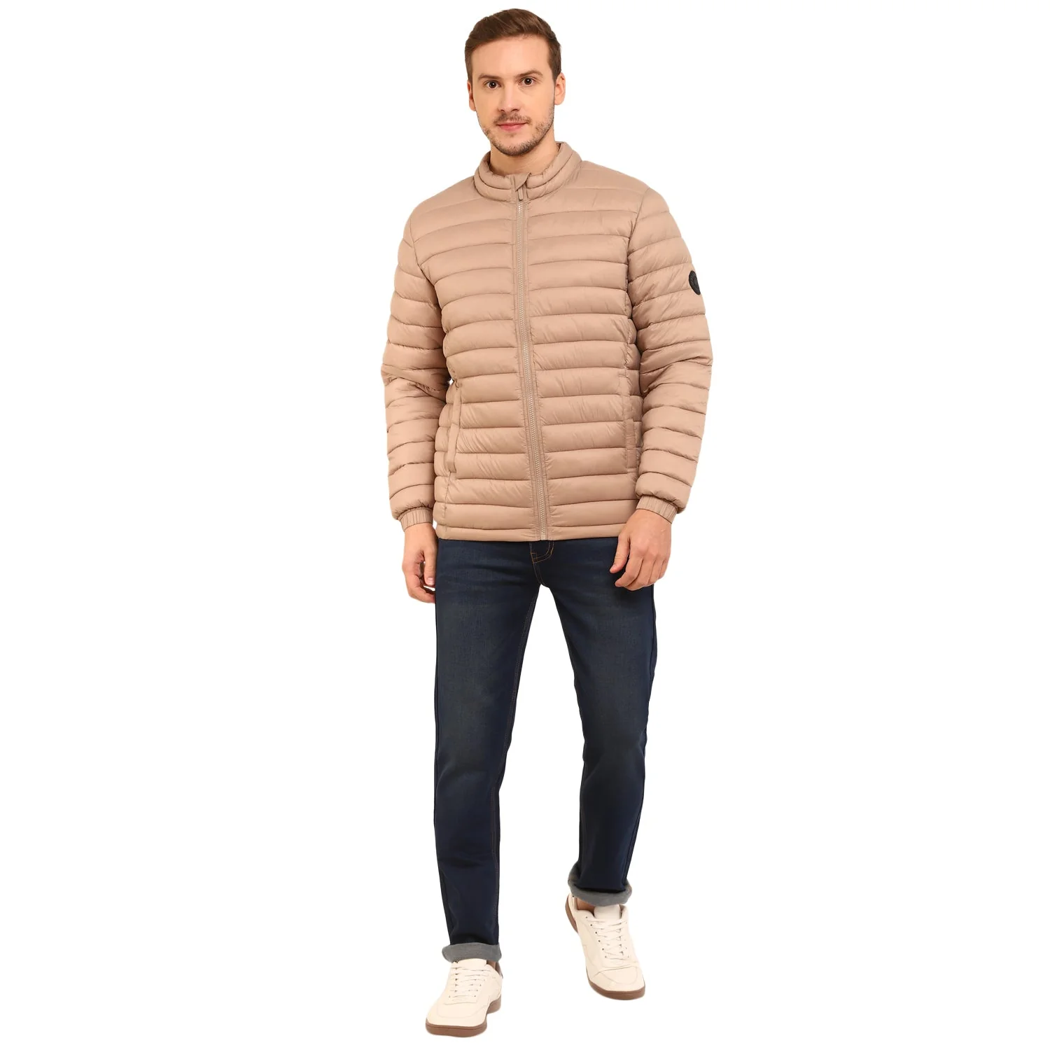 Red Chief Beige Jacket for Men 8310165 026 - Image 3