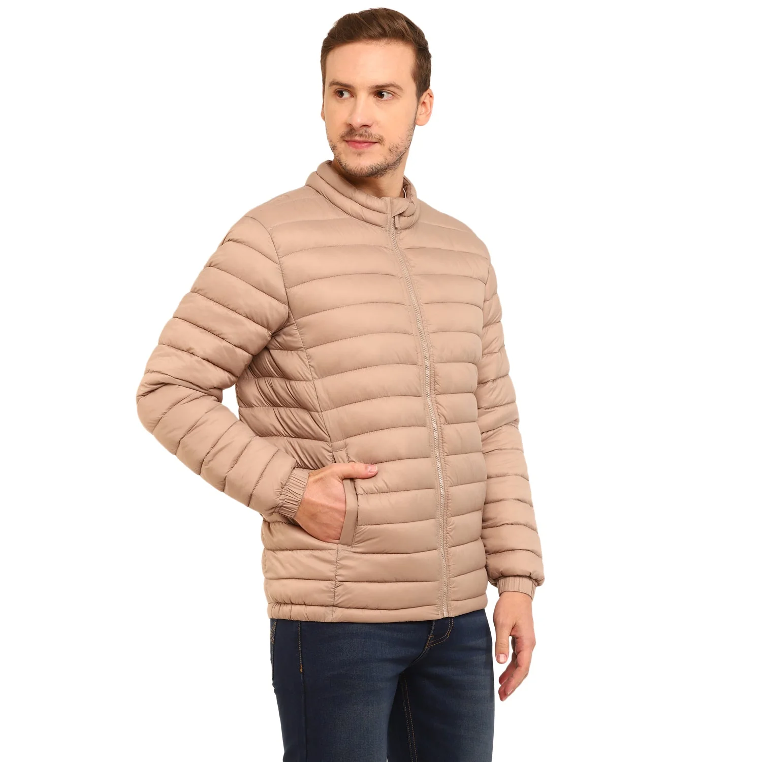 Red Chief Beige Jacket for Men 8310165 026 - Image 6