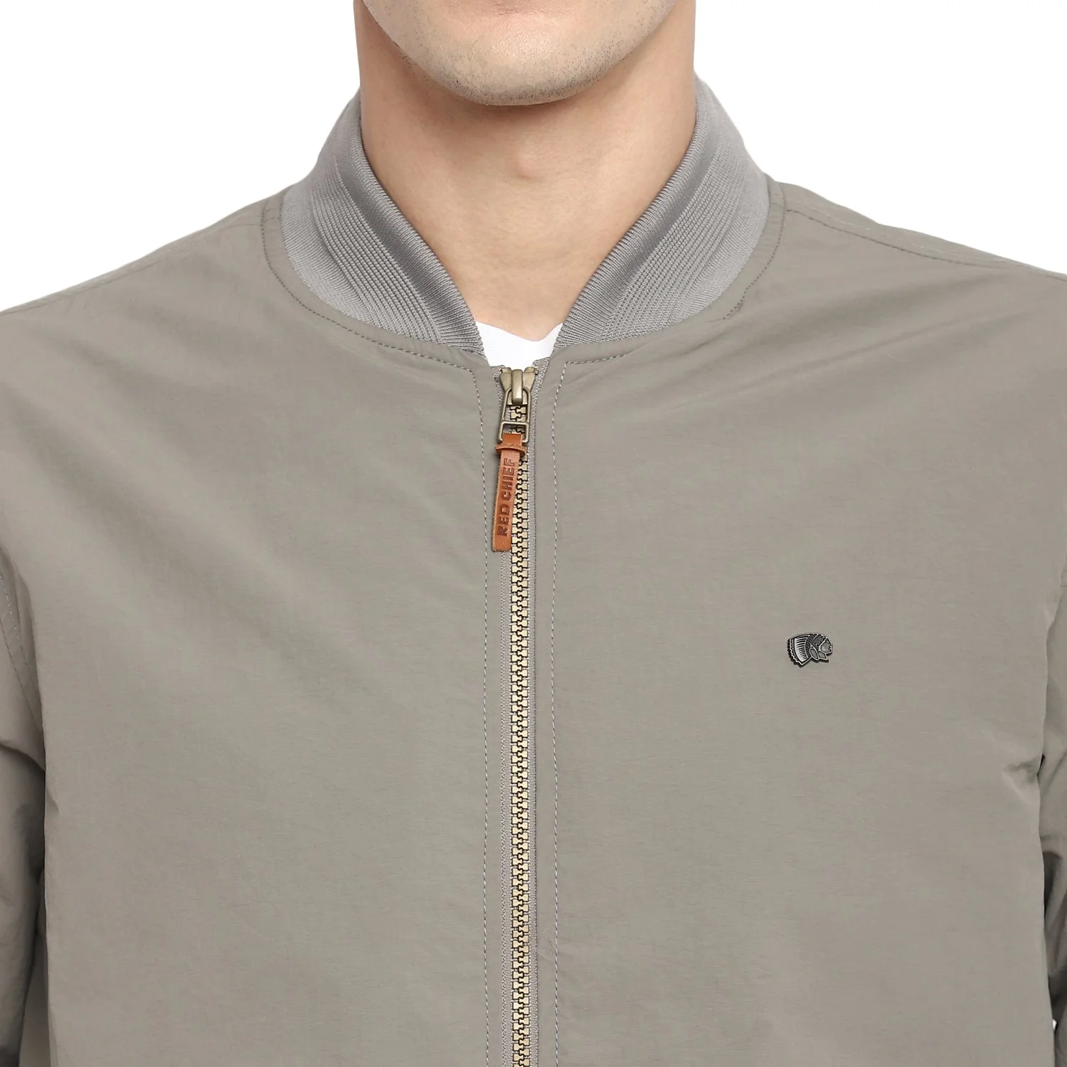 Red Chief Light Gray Solid Jacket for Men 8310168 012 - Image 7
