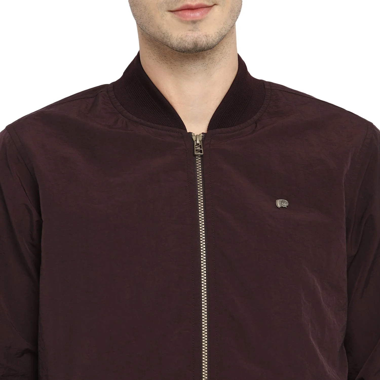 Red Chief Maroon Solid Jacket for Men 8310168 376 - Image 6