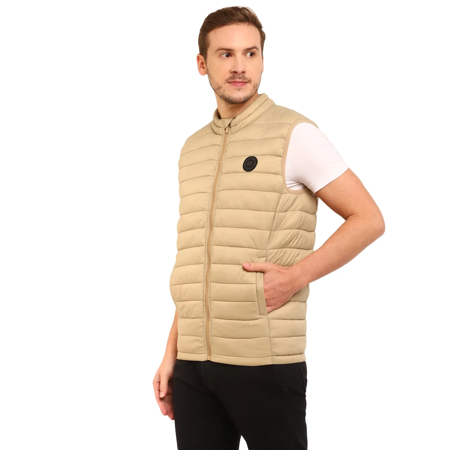Red Chief Beige Jacket for Men 8310189 026 - Image 5