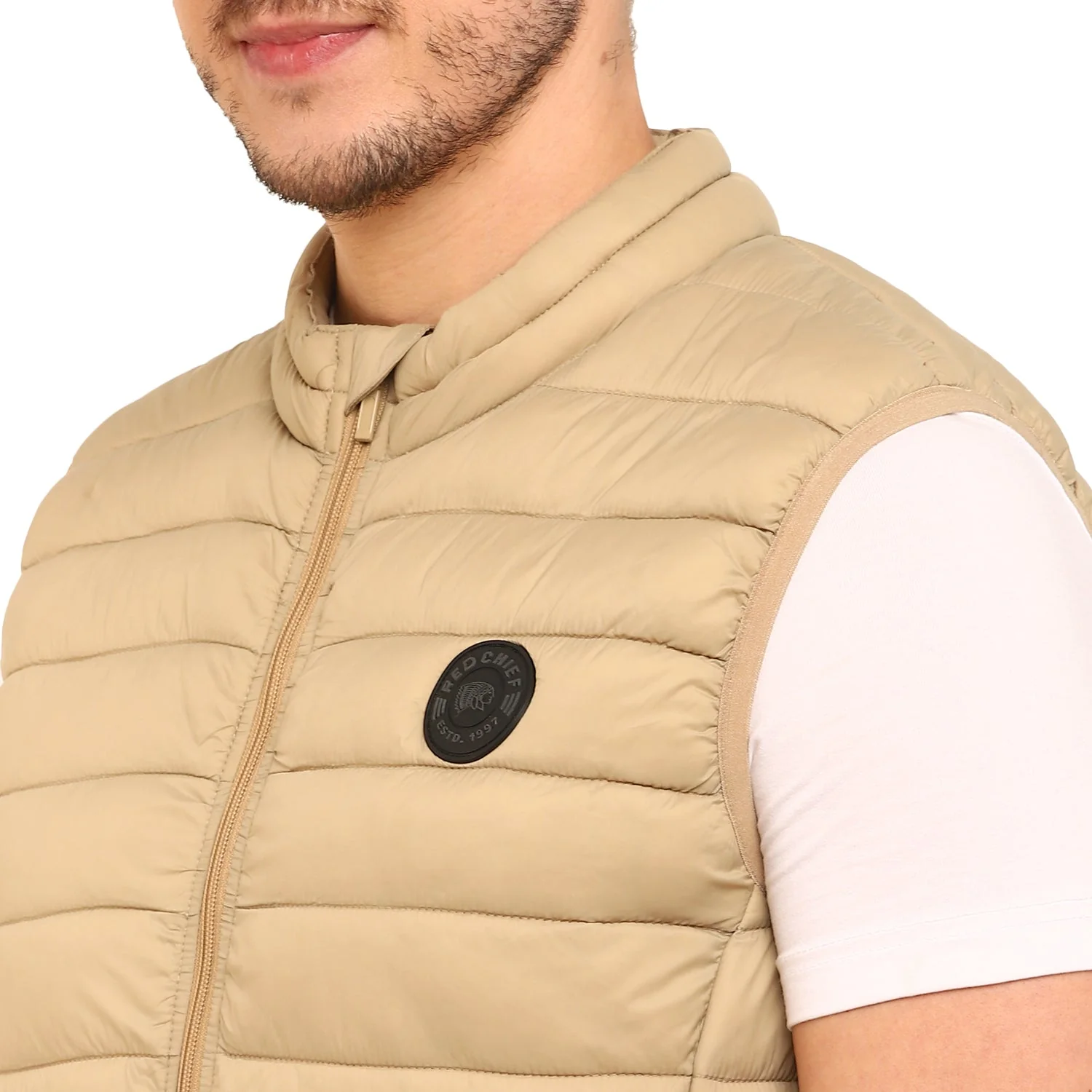 Red Chief Beige Jacket for Men 8310189 026 - Image 8
