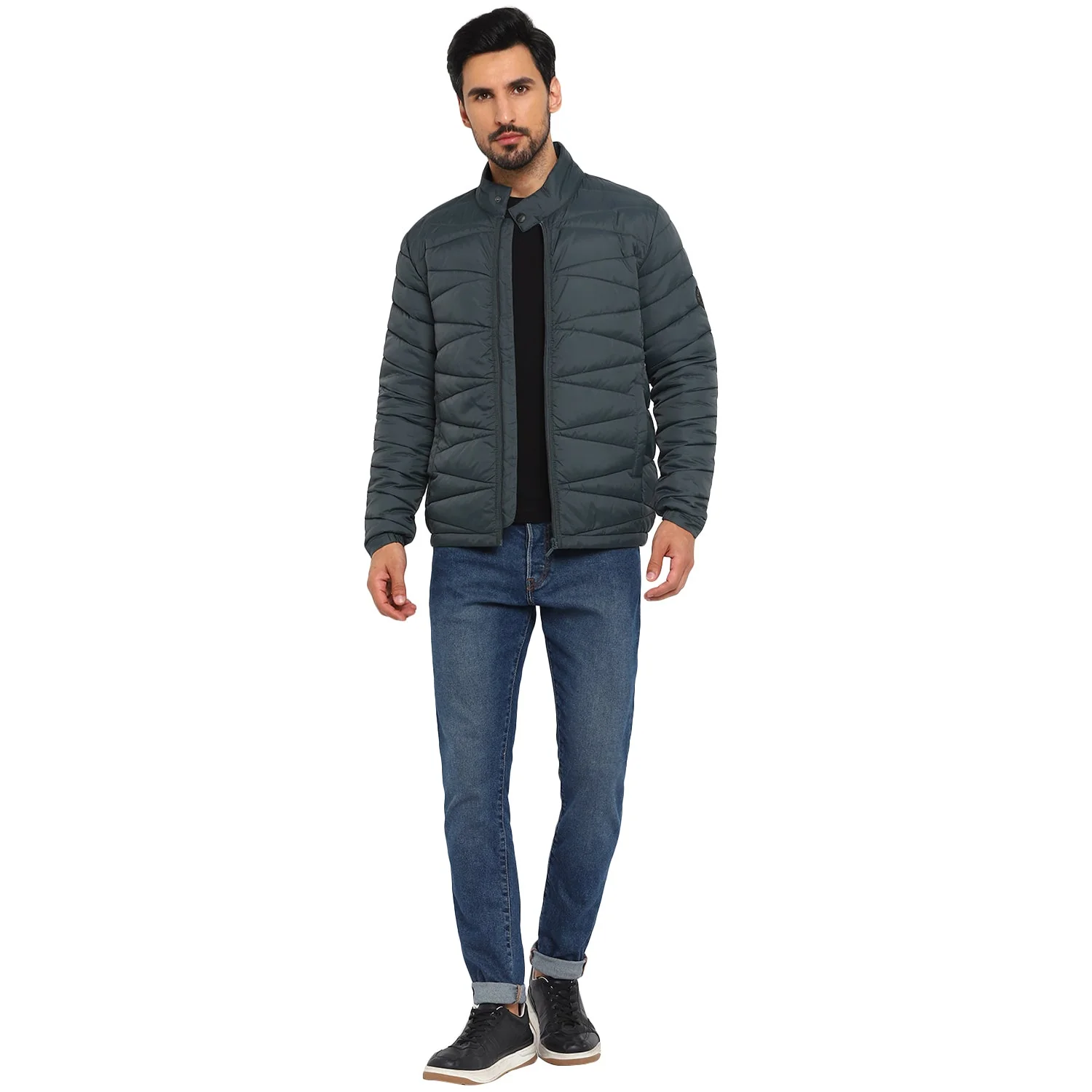 Red Chief Dark Teal Texture Jacket for Men 8310193 DT - Image 8