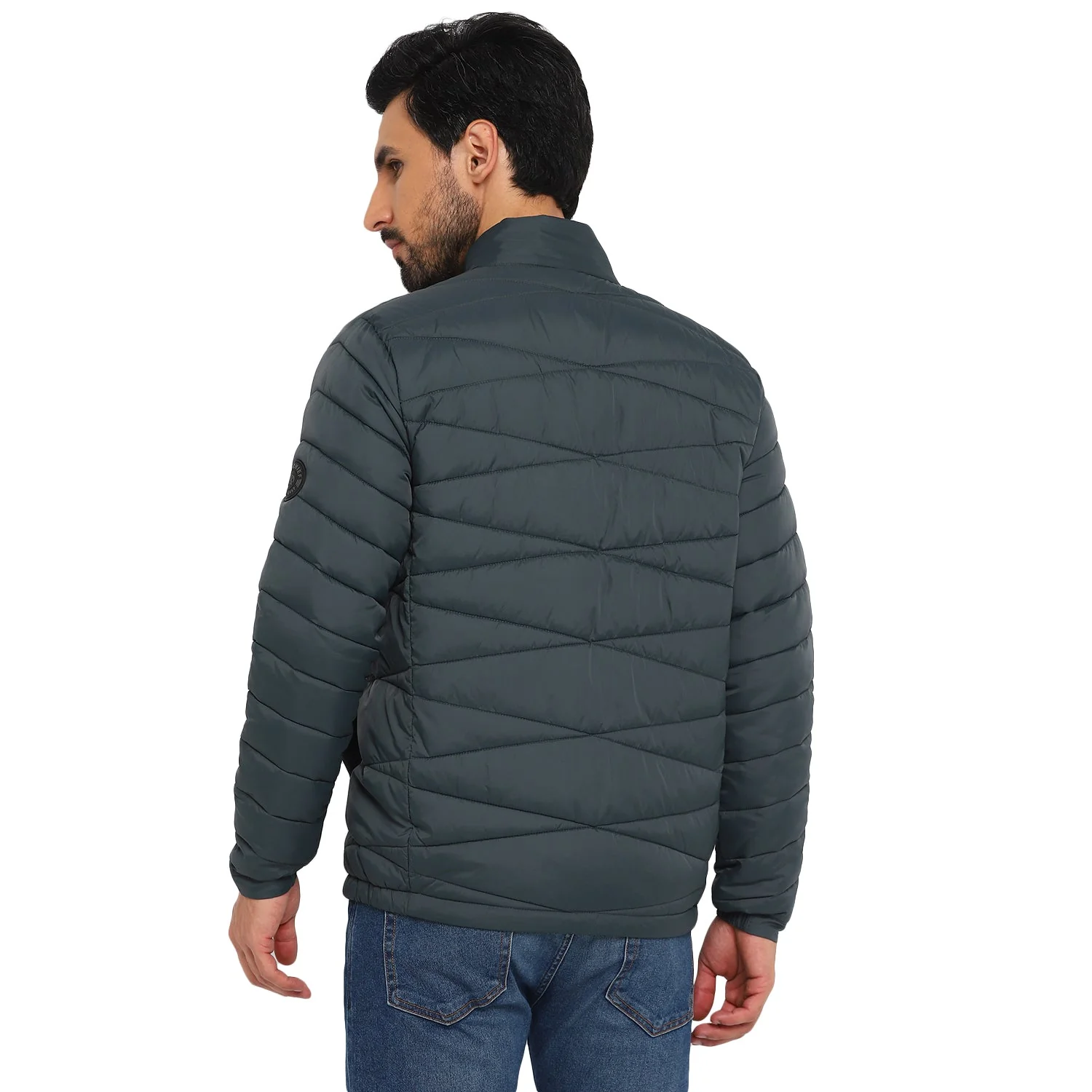 Red Chief Dark Teal Texture Jacket for Men 8310193 DT - Image 9