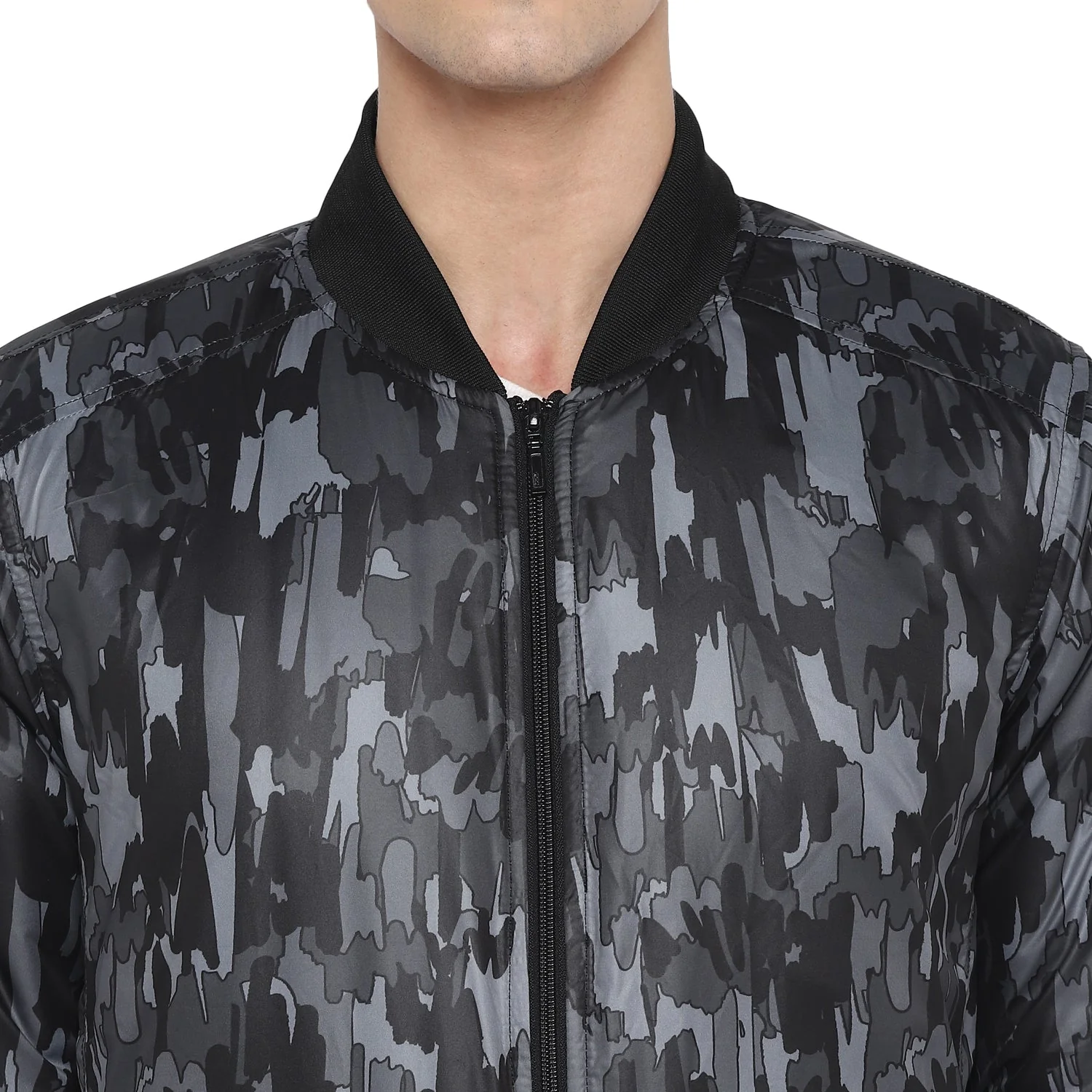 Red Chief Gray Printed Jacket for Men O8310011 005 - Image 7