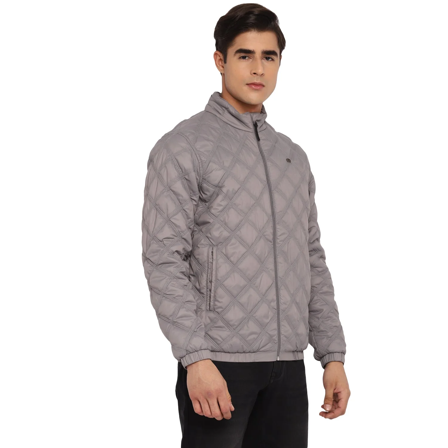 Red Chief Gray Solid Jacket for Men O8310034 005 - Image 6