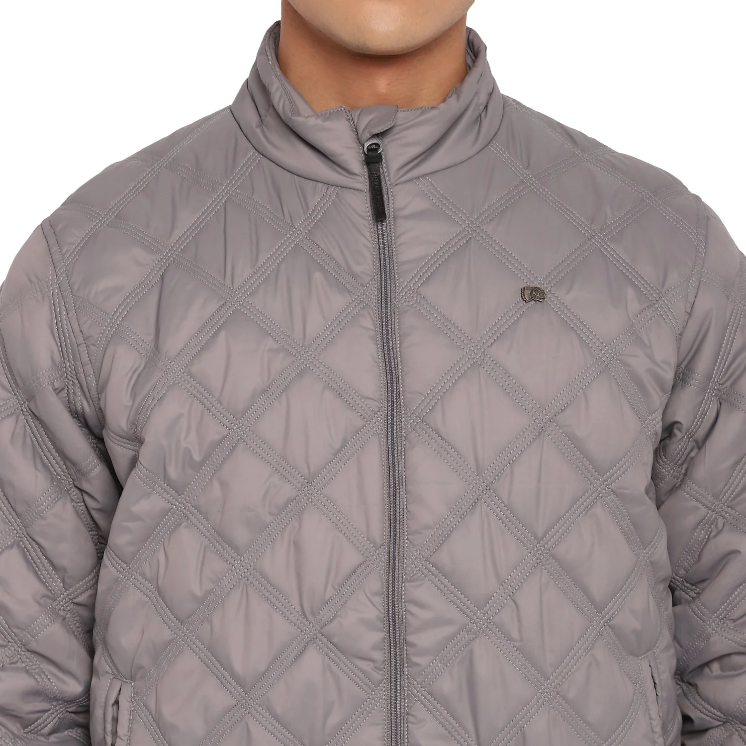 Red Chief Gray Solid Jacket for Men O8310034 005 - Image 7