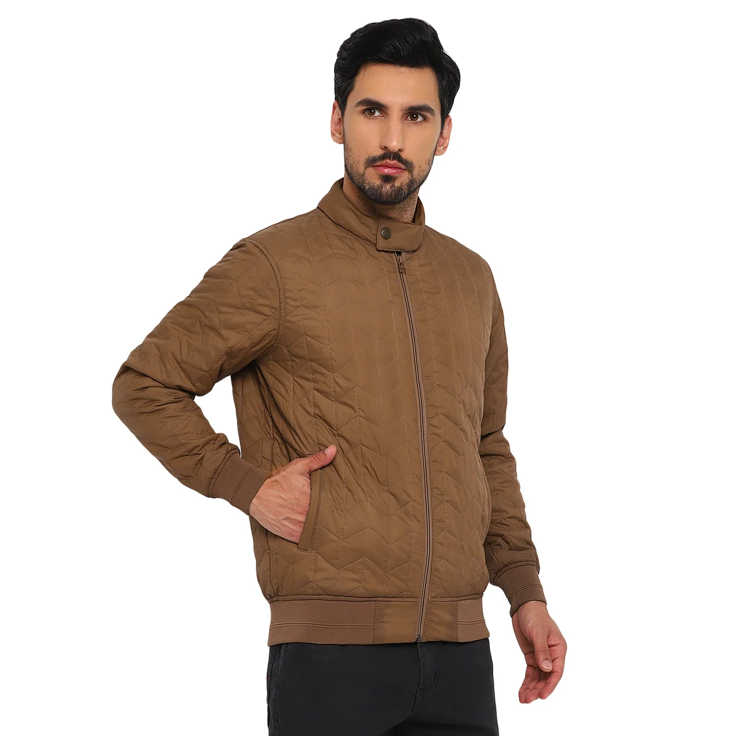 Red Chief Khaki Solid Jacket for Men O8310051 G0051 - Image 6