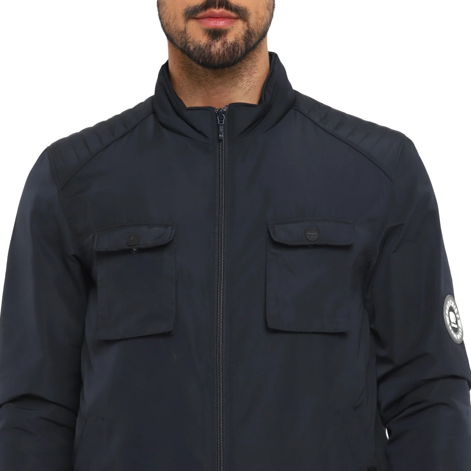 Red Chief Navy Solid Jacket for Men O8310052 G0039 - Image 7