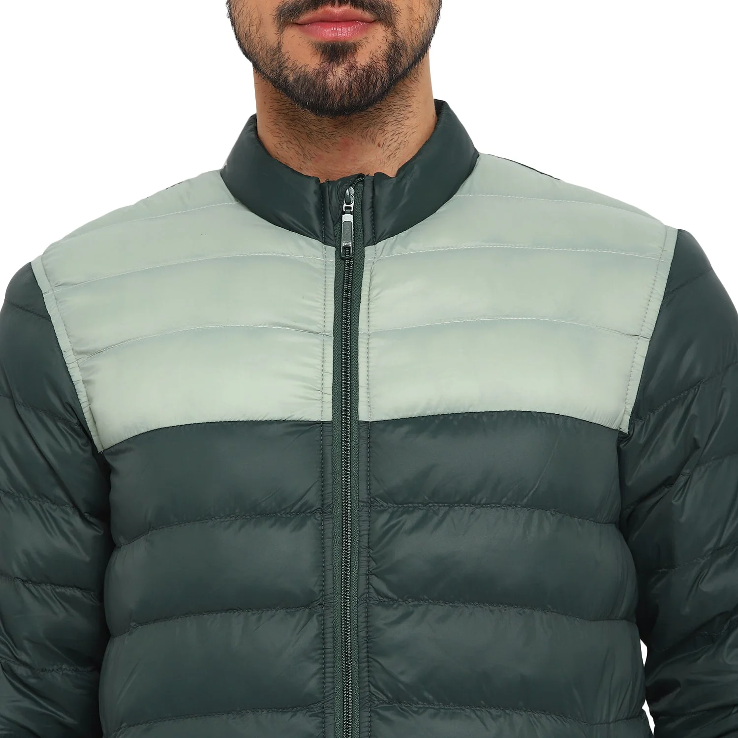 Red Chief Dark Green Solid Jacket for Men O8310053 140 - Image 3